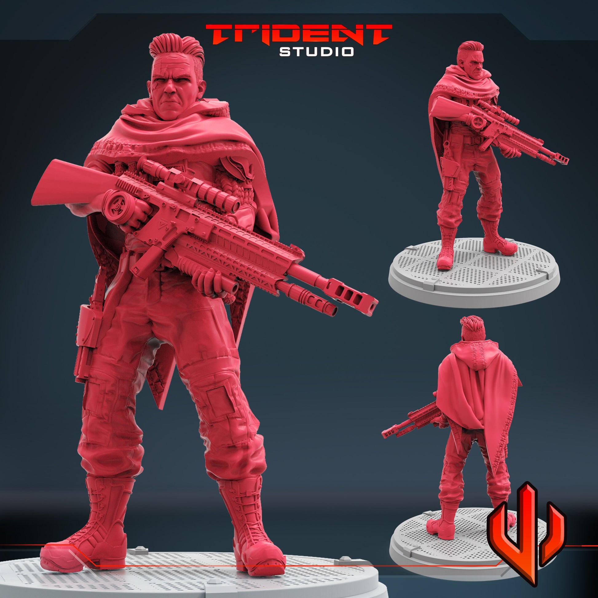 Cable A (Fan art sculpted by Trident Studio) (Crisis Protocol Proxy/Alternative)