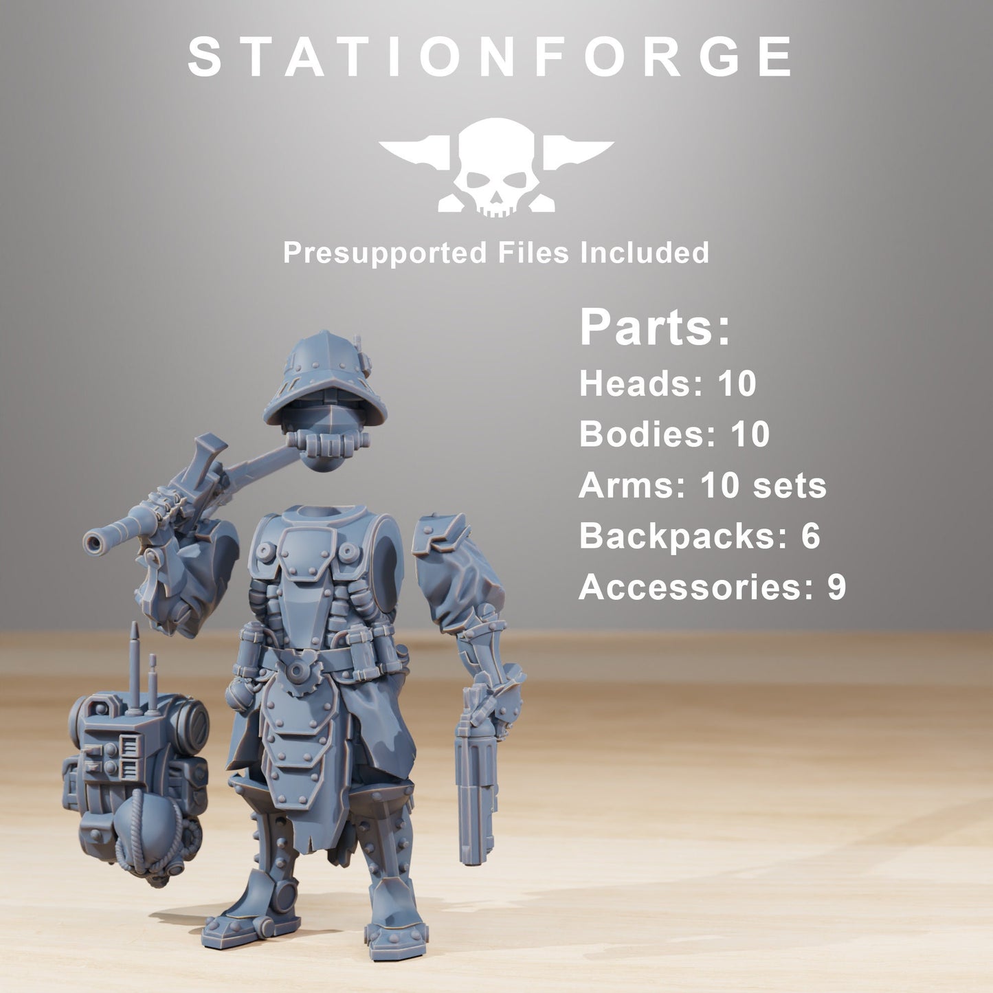 Scavenger Frontliners Infantry - set of 10 (sculpted by Stationforge)