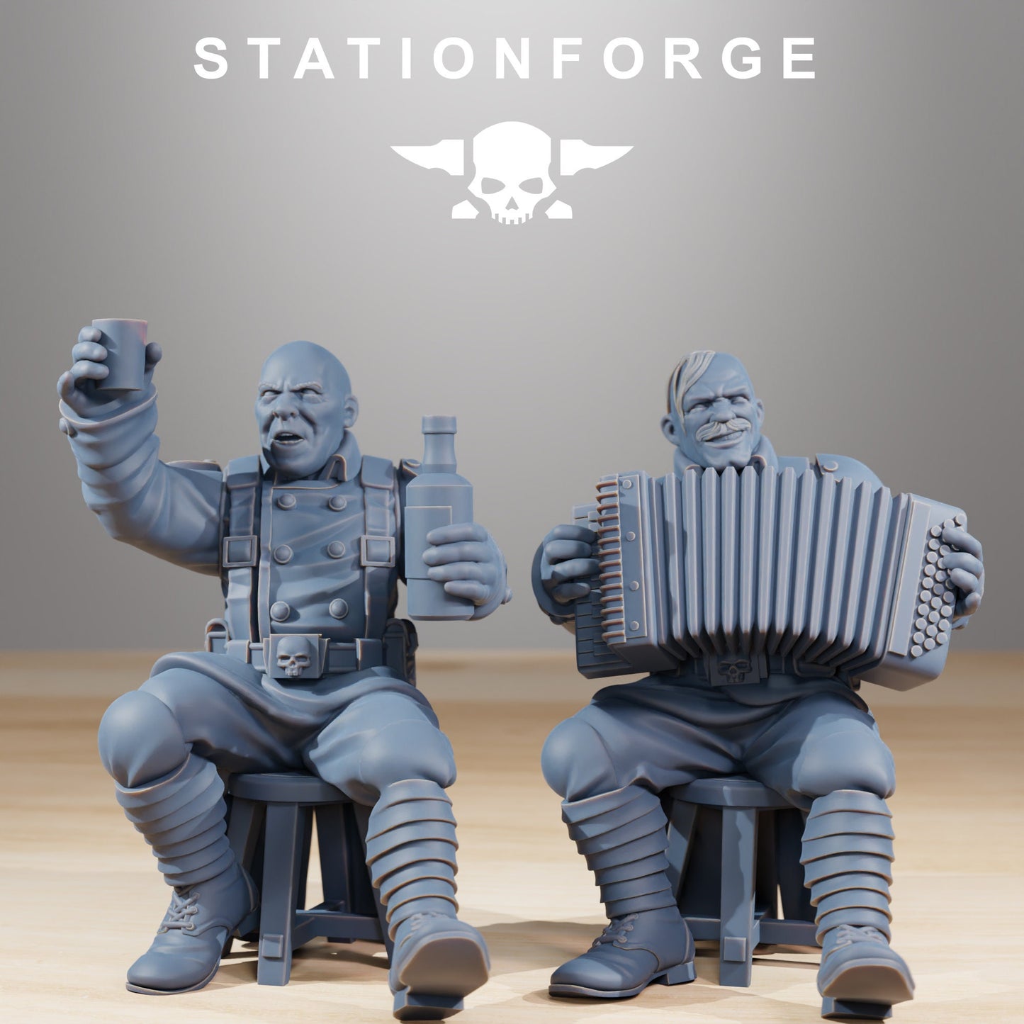 Grim Guard Comrades Diorama (6) (sculpted by Stationforge)