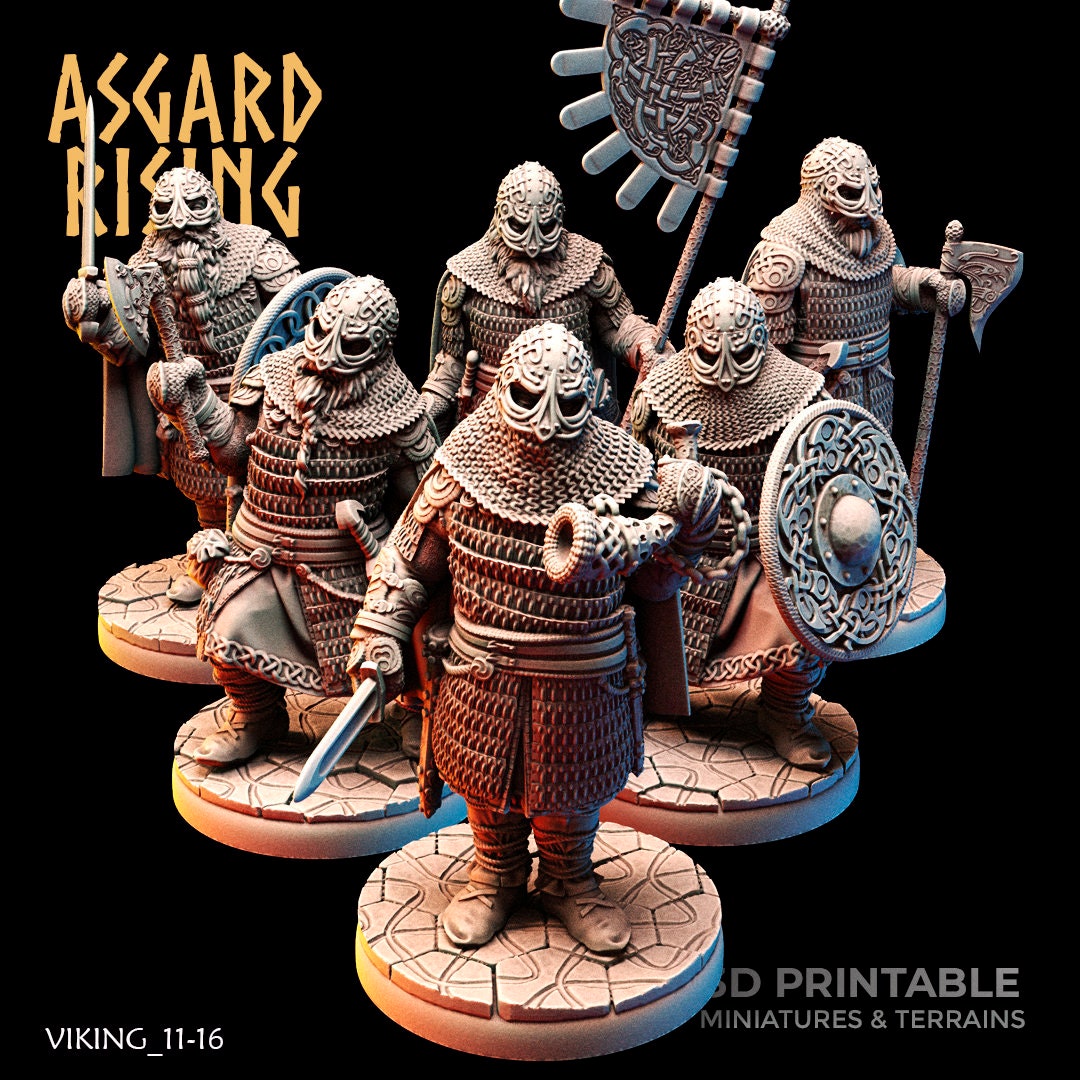 Viking Huscarls (6) (Sculpted by Asgard Rising)