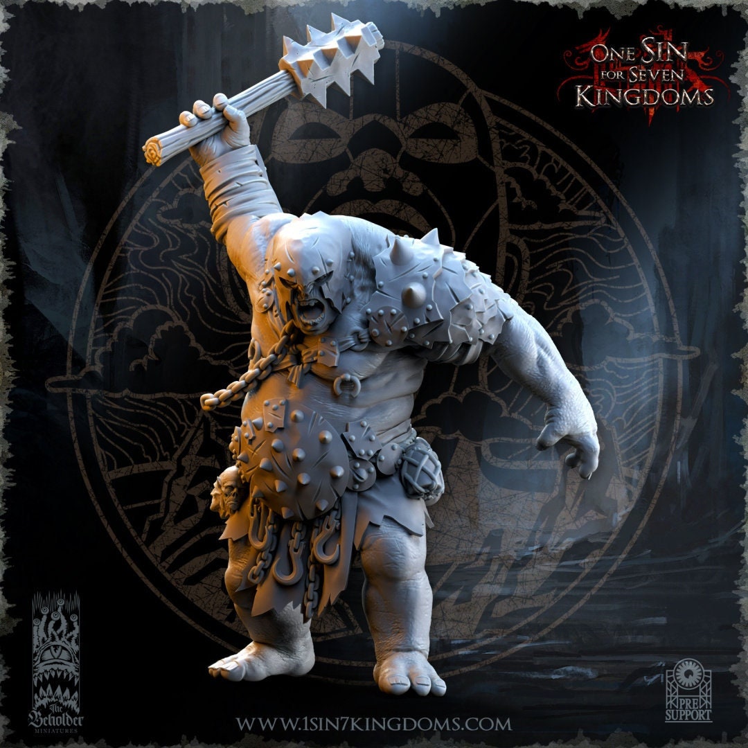 Orrok, The Renegade Ogre (sculpted by Beholder Miniatures)