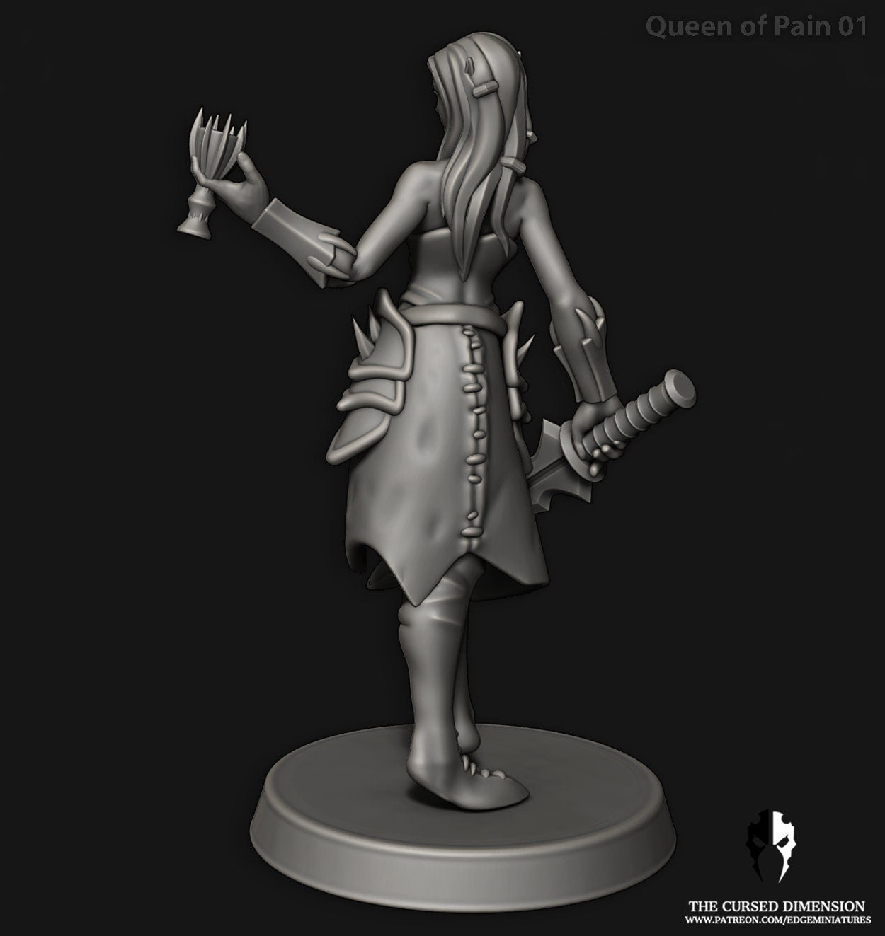 Queen of Pain - Cursed Elves (Sculpted by Edge Miniatures)