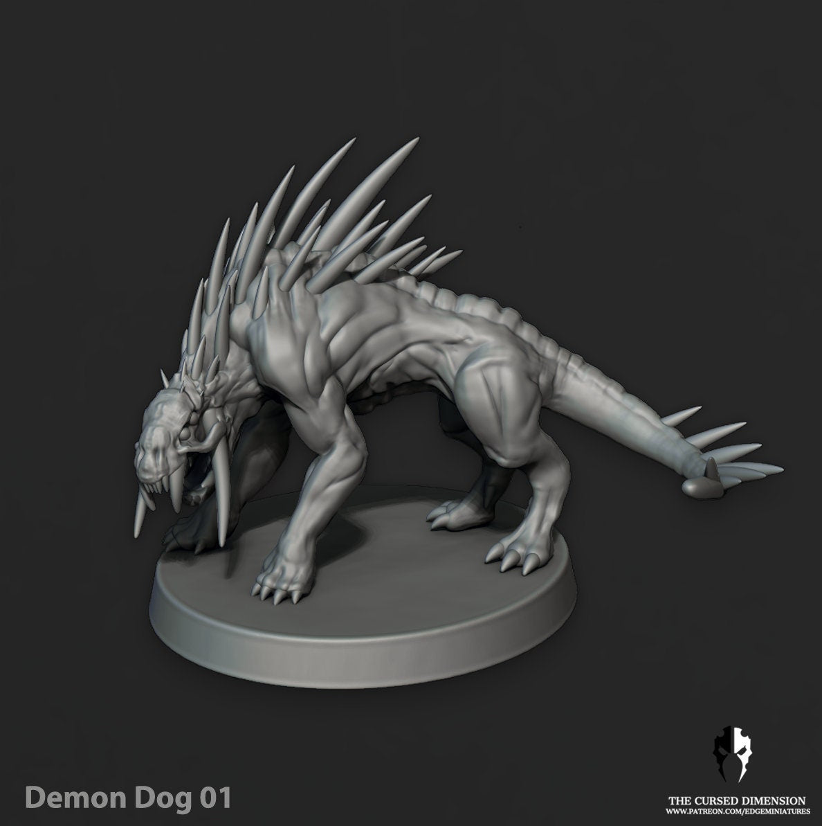 Demon Dog - Cursed Elves (Sculpted by Edge Miniatures)