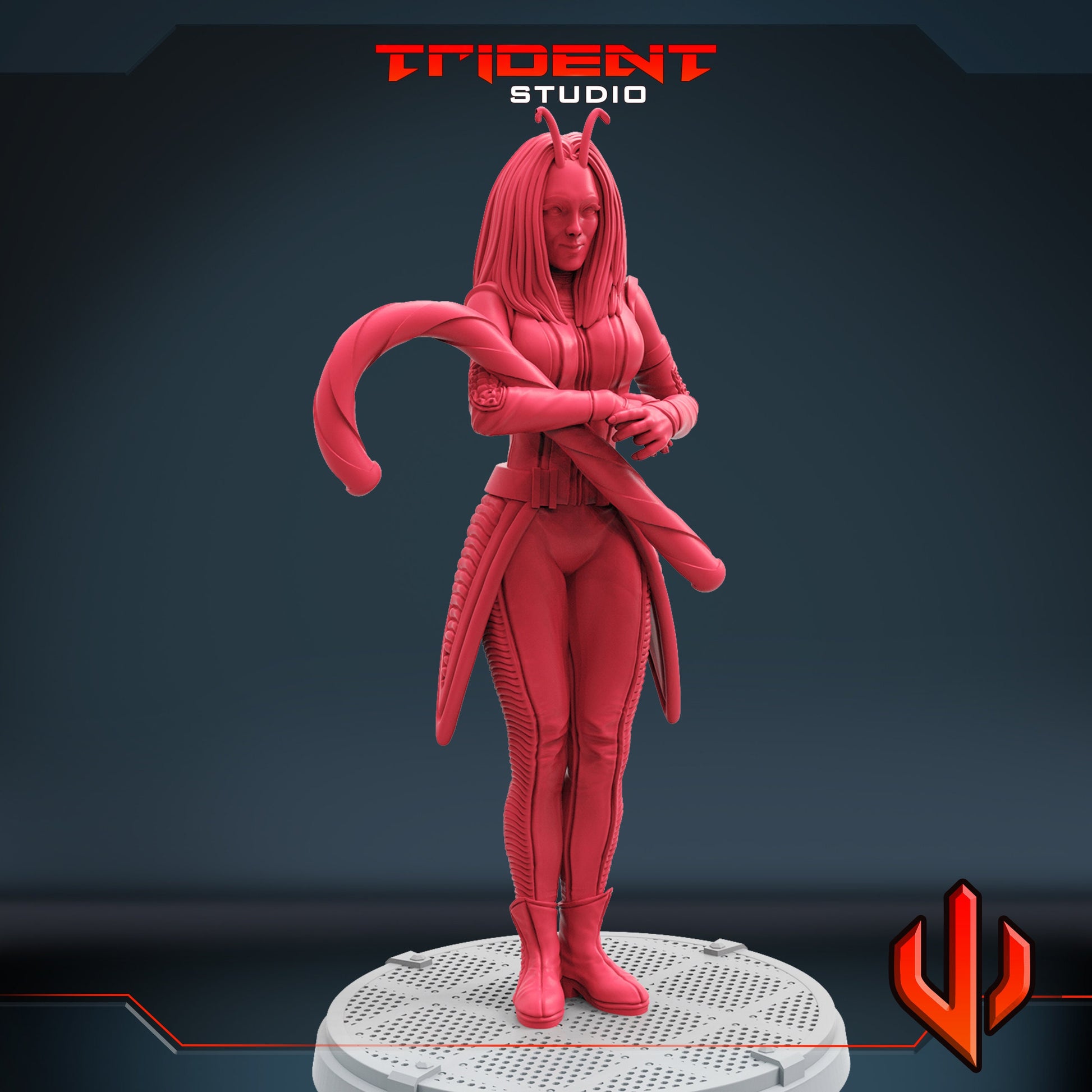 Xmas Mantis (Fan art sculpted by Trident Studio) (Crisis Protocol Proxy/Alternative)