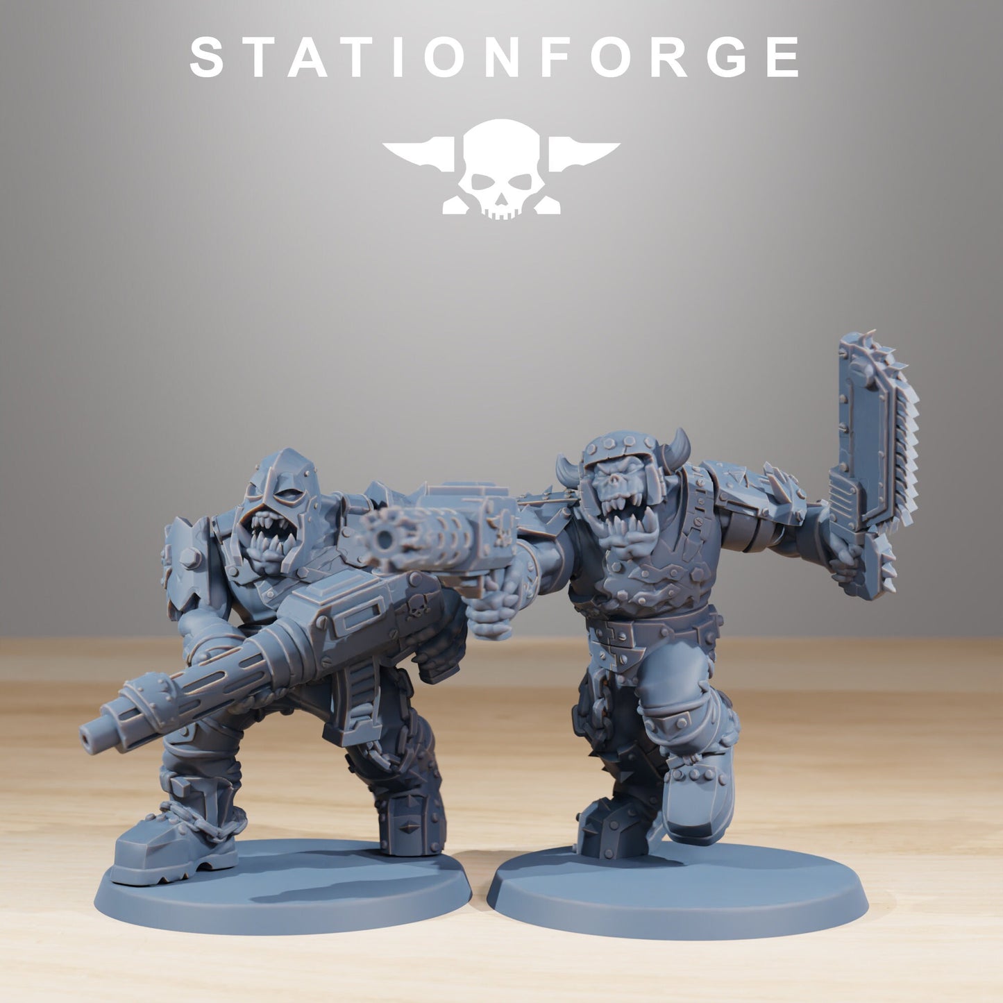 Orkaz Berserkers - set of 10 (sculpted by Stationforge)