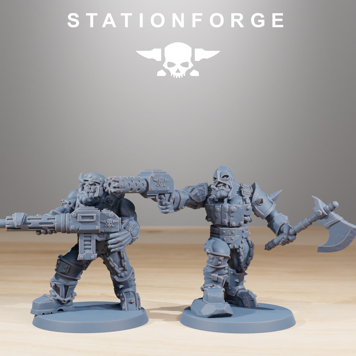 Orkaz Berserkers - set of 10 (sculpted by Stationforge)