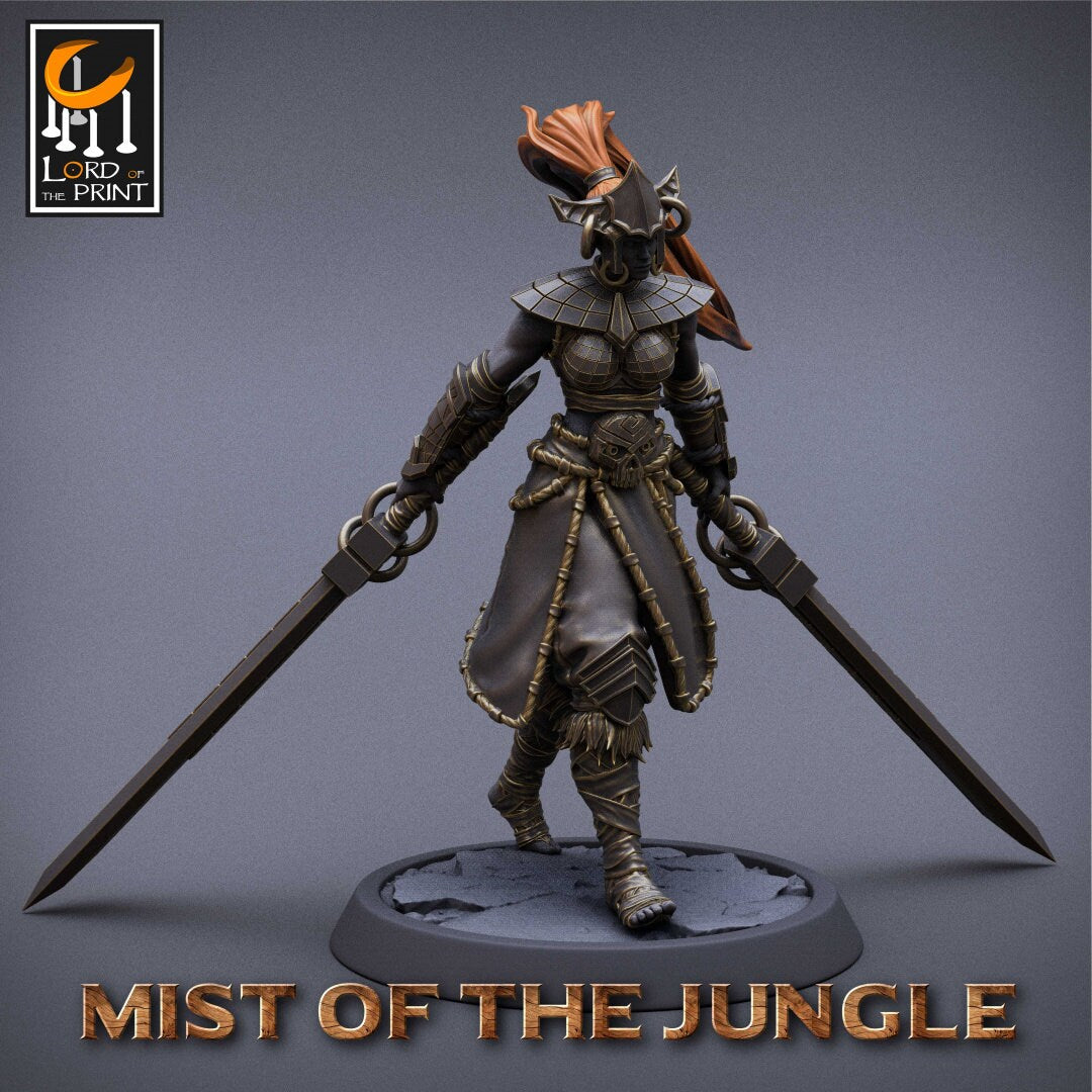 Heavy Amazon Great Sword set - 4 poses (sculpted by Lord Of The Print)