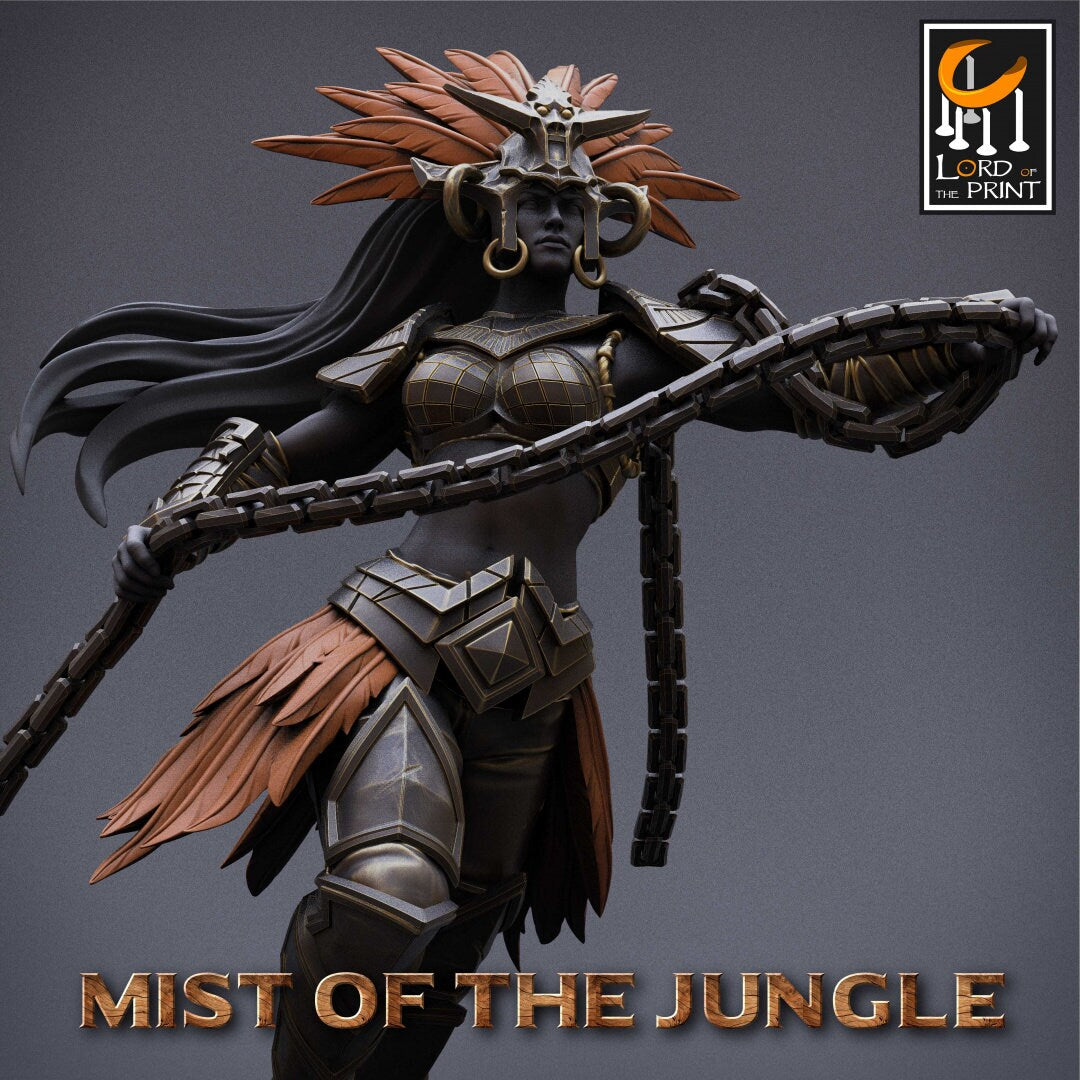 Heavy Amazon Great Chain set - 4 poses (sculpted by Lord Of The Print)