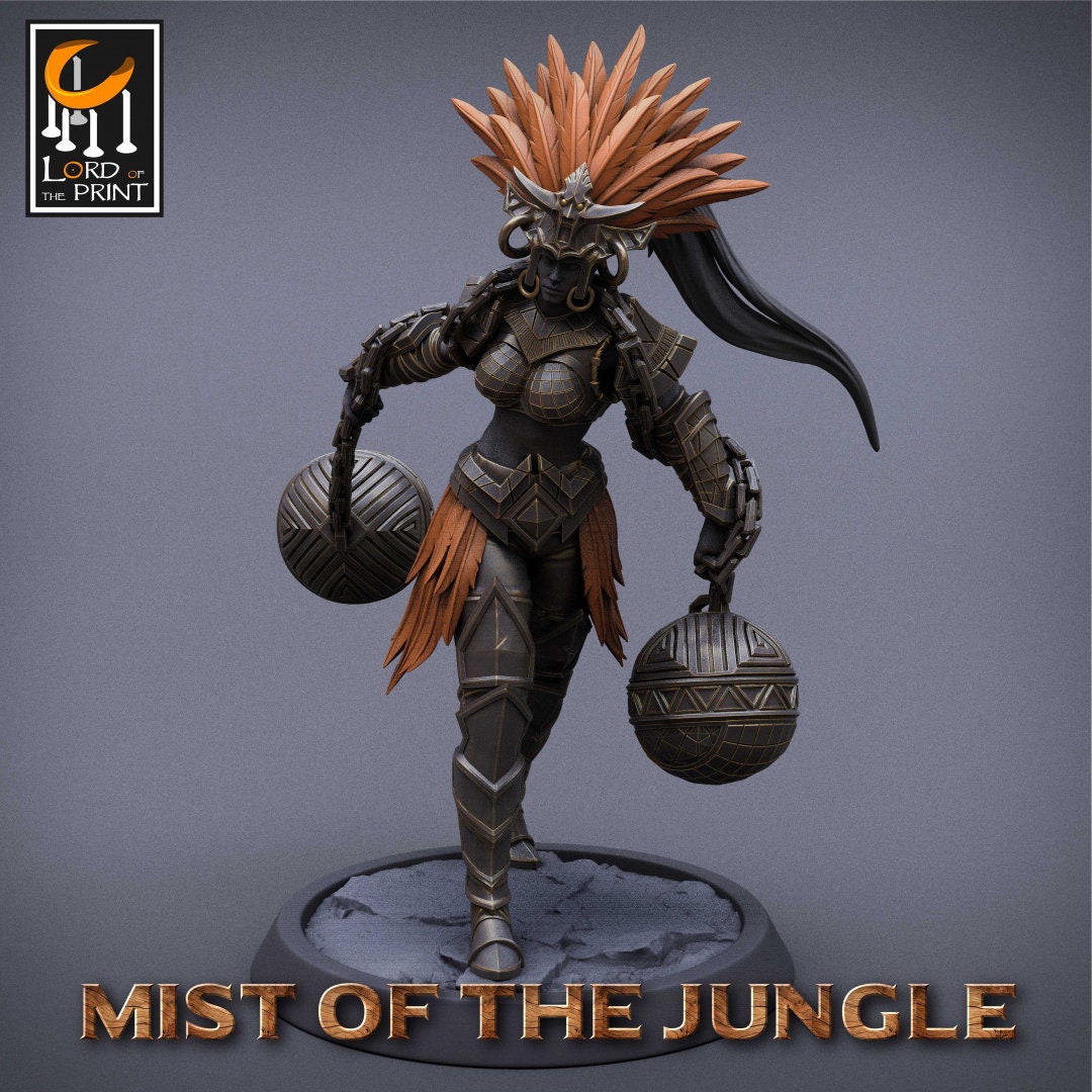 Heavy Amazon Great Chain set - 4 poses (sculpted by Lord Of The Print)