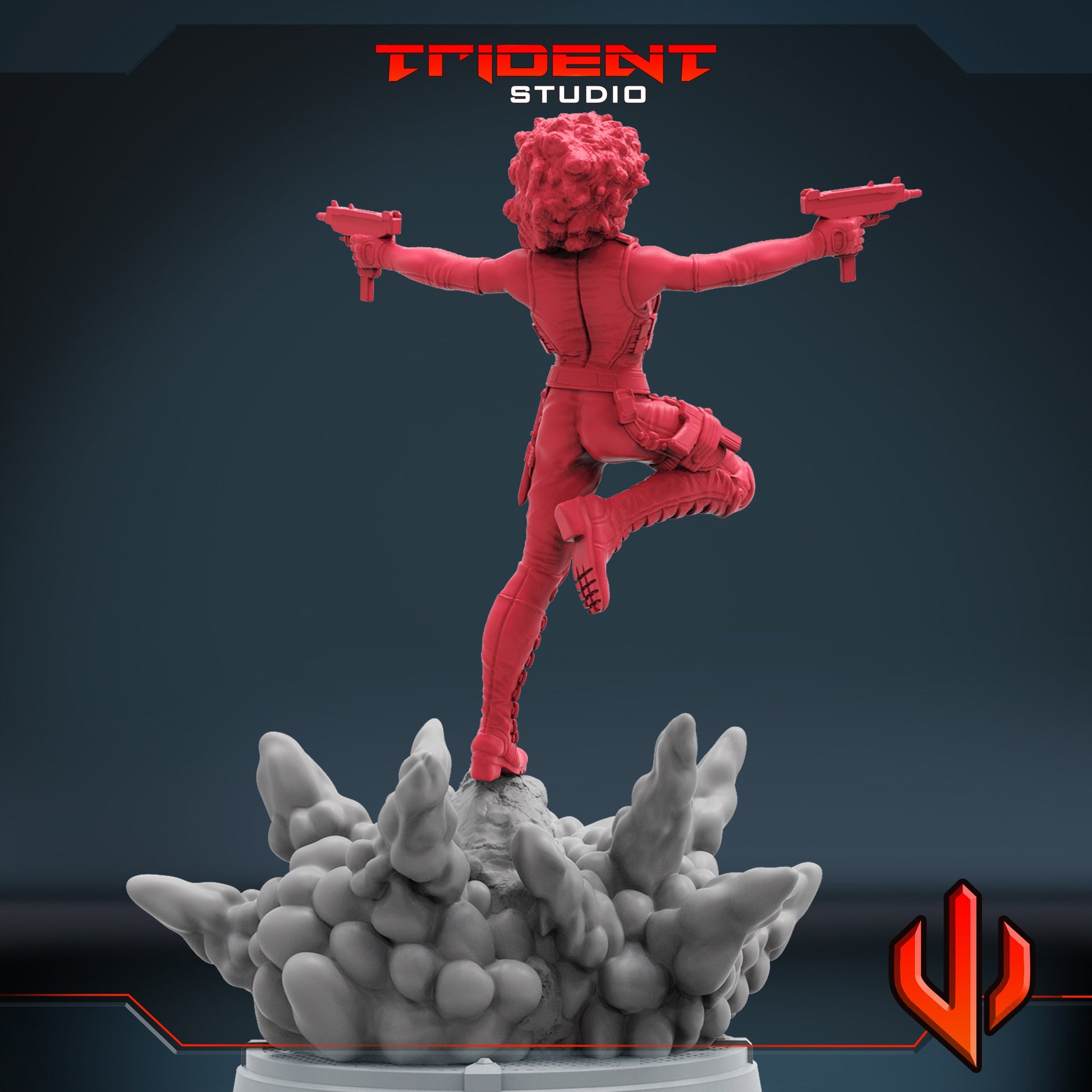 Domino (Fan art sculpted by Trident Studio) (Crisis Protocol Proxy/Alternative)