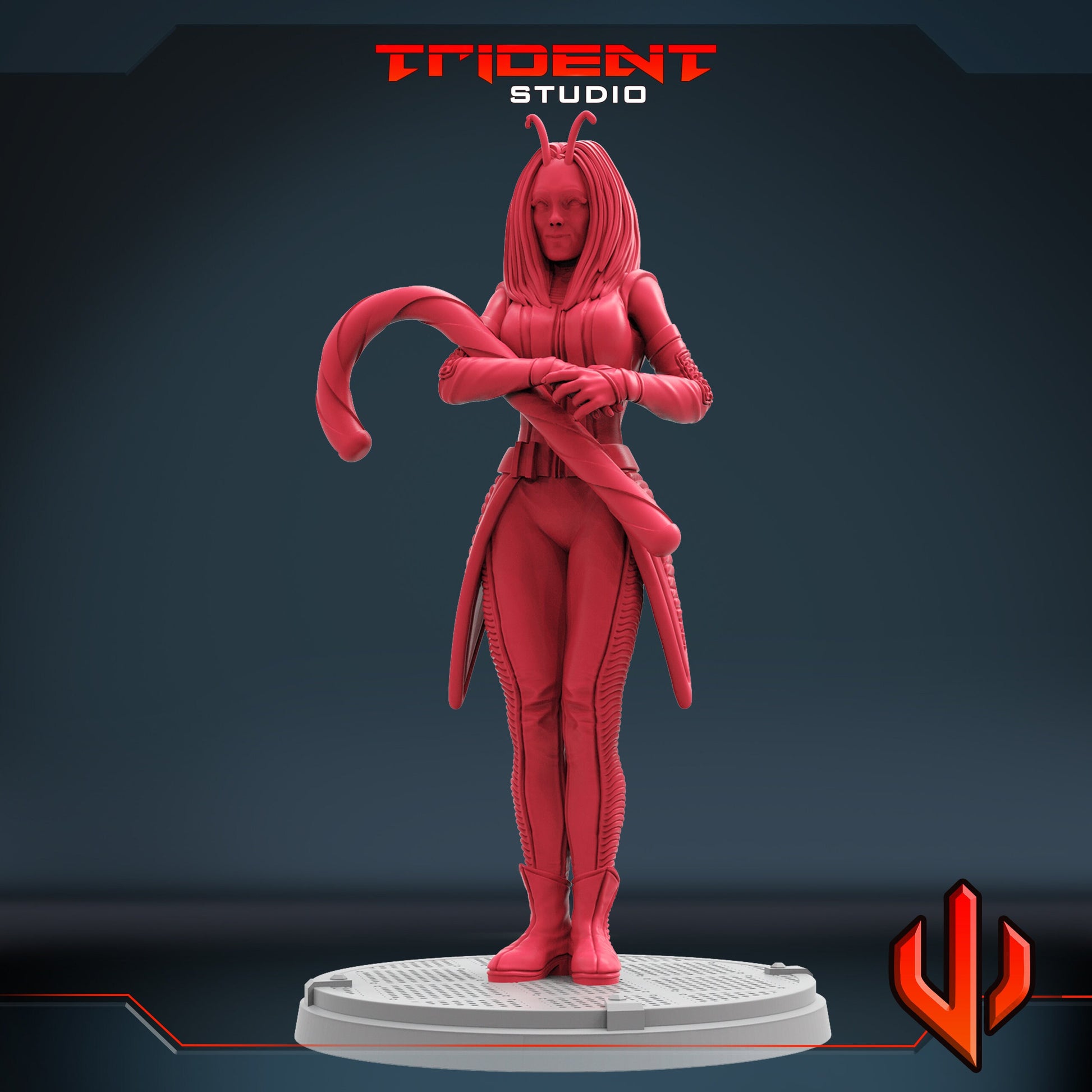 Xmas Mantis (Fan art sculpted by Trident Studio) (Crisis Protocol Proxy/Alternative)
