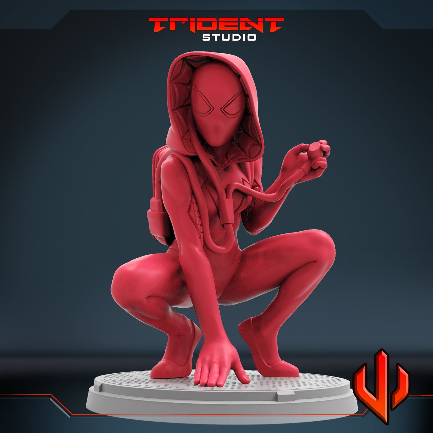 Spider-Ghost (Fan art sculpted by Trident Studio) (Crisis Protocol Proxy/Alternative)