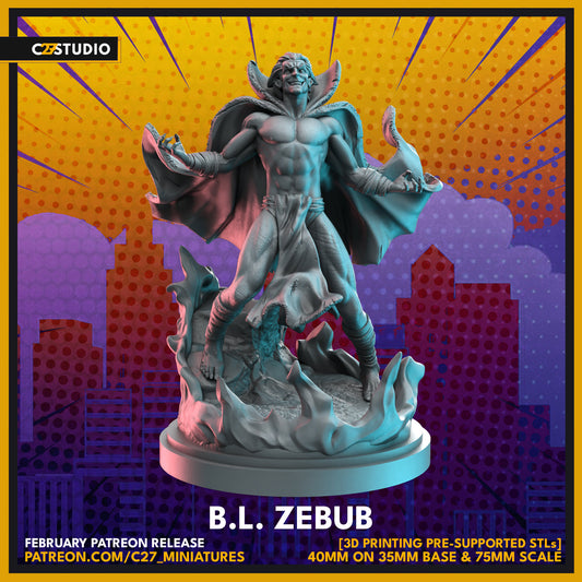 Mephisto / B. L. Zebub 40mm miniature (sculpted by C27 collectibles) (Crisis Protocol Proxy/Alternative)