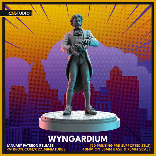 Jason Wyngarde / Wyngardium 40mm miniature (sculpted by C27 collectibles) (Crisis Protocol Proxy/Alternative)