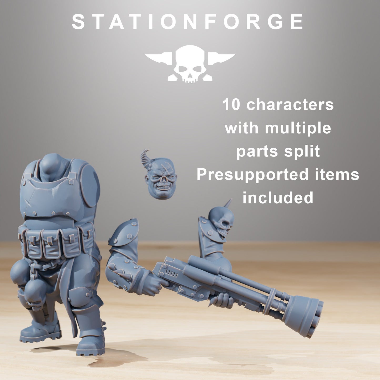 Corrupted Guard Nomads - set of 10 (with Mutant option) (sculpted by Stationforge)