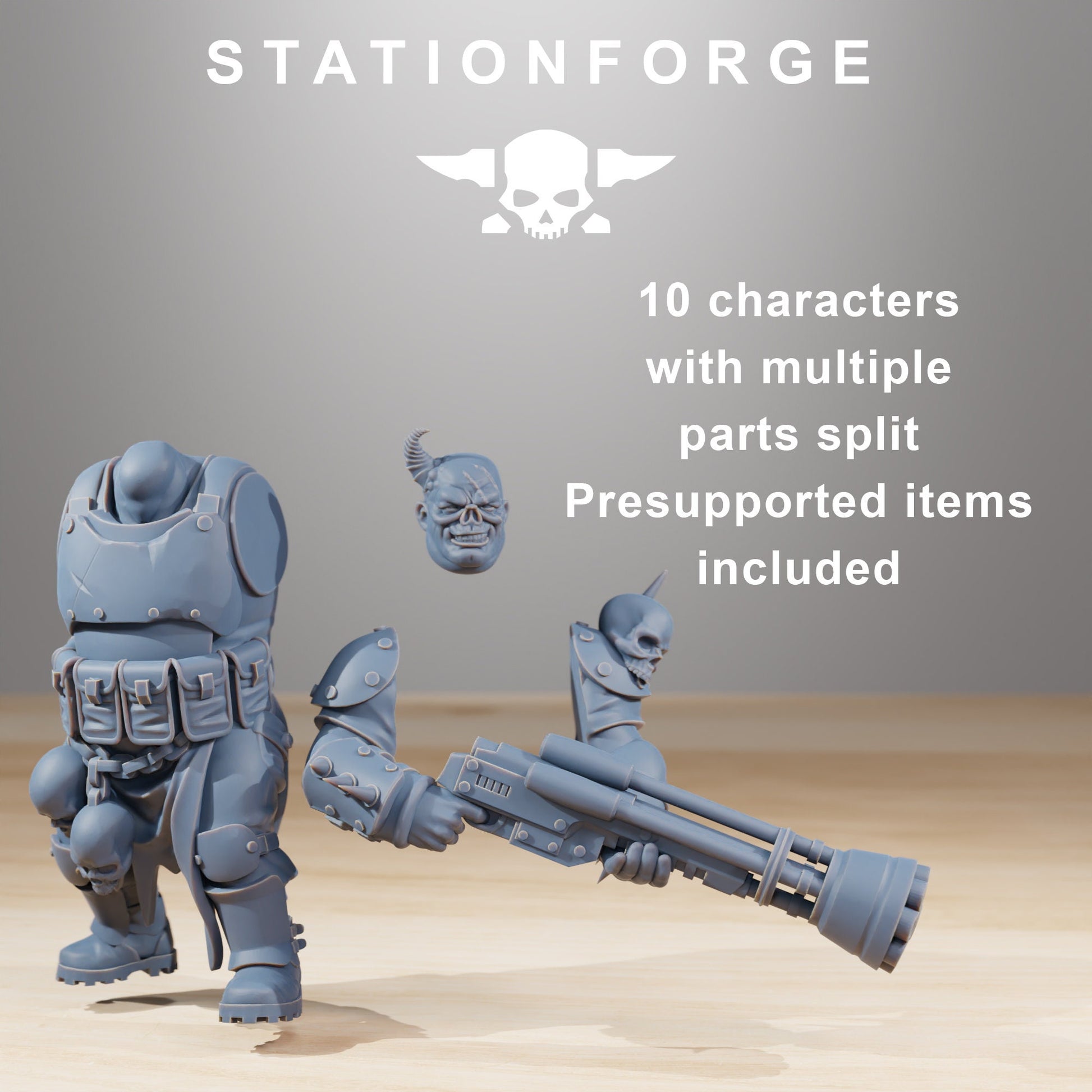 Corrupted Guard Nomads - set of 10 (with Mutant option) (sculpted by Stationforge)
