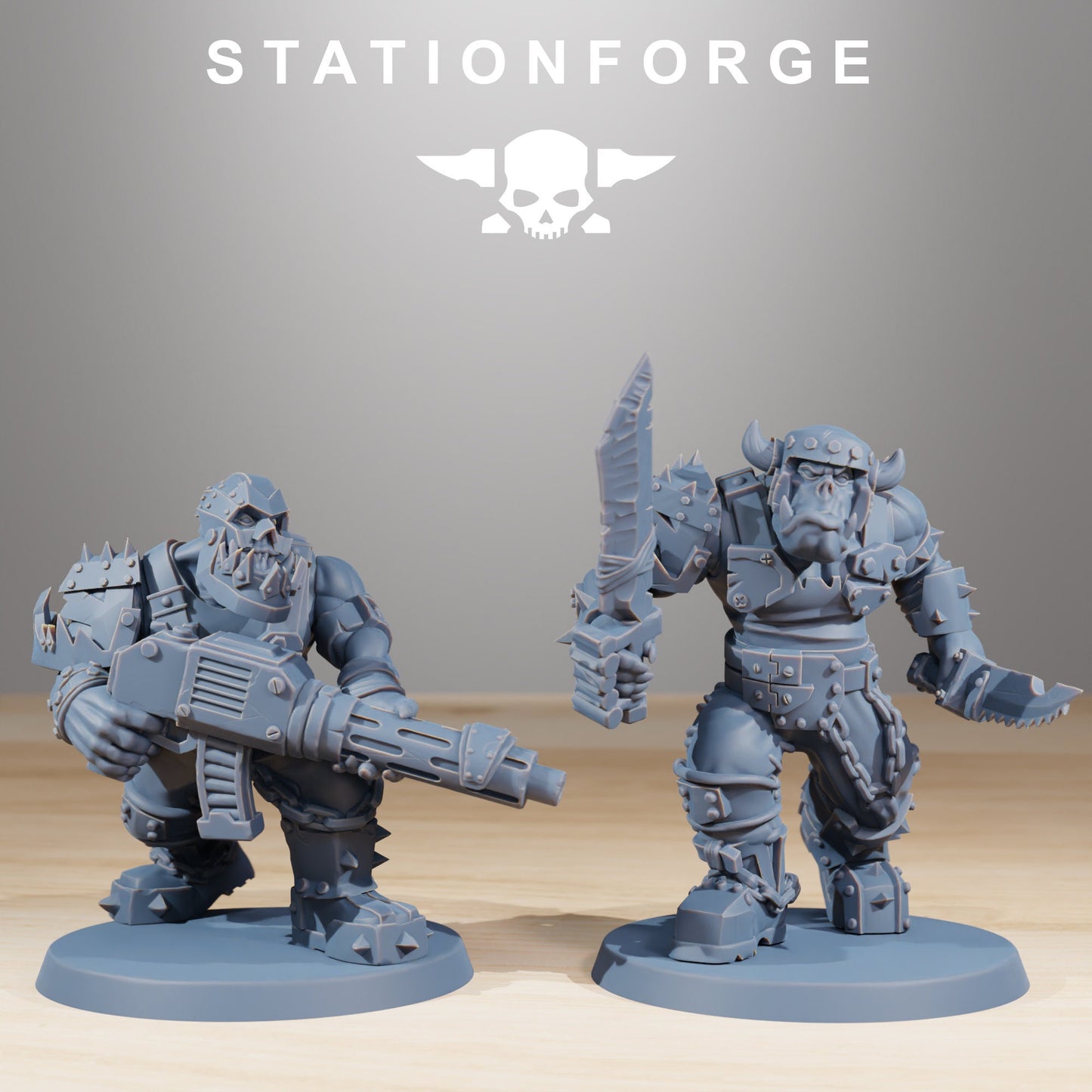 Orkaz Berserkers - set of 10 (sculpted by Stationforge)