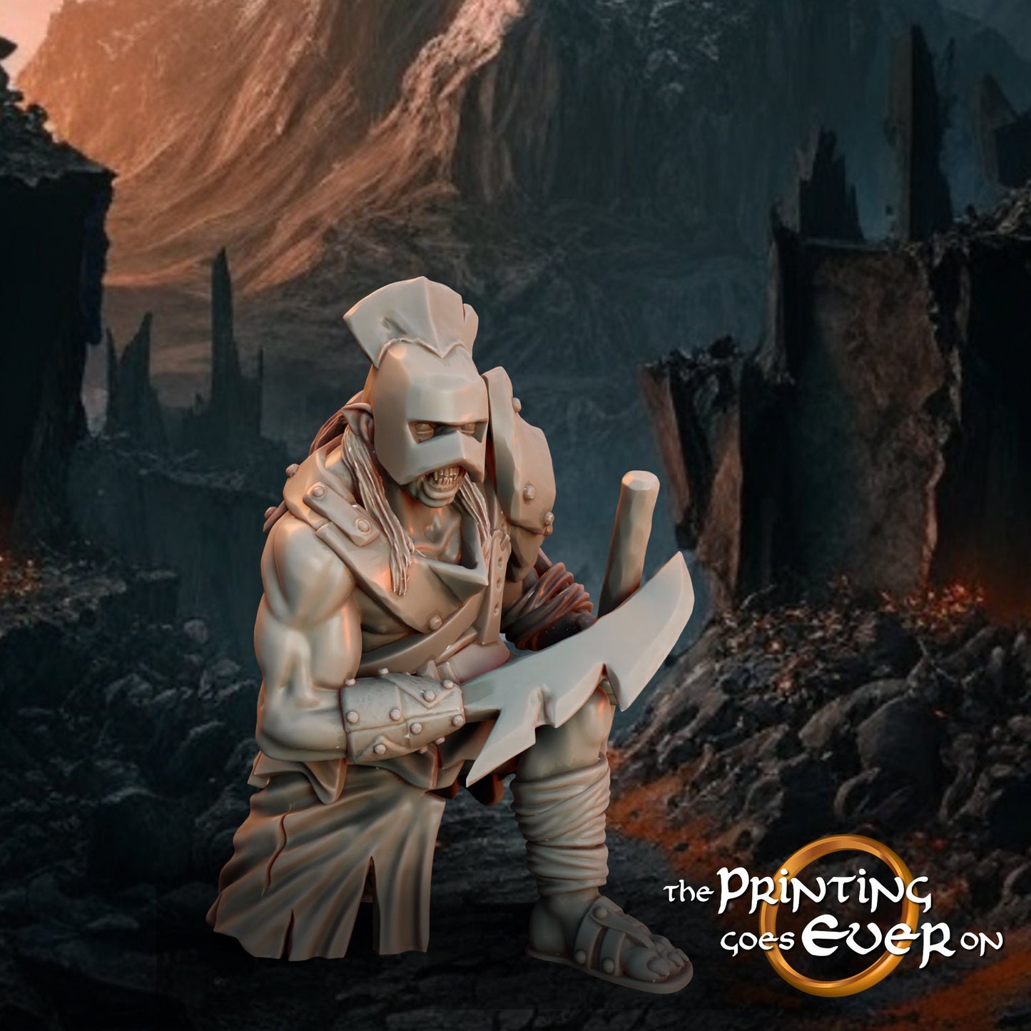 Assault Orc Assassin B - Forces of Evil - Vol. 2(sculpted by Print Goes Ever On)