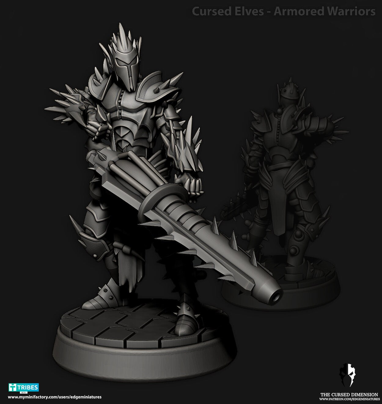 Armoured Warriors - Cursed Elves - Set of 6 (Sculpted by Edge Miniatures)