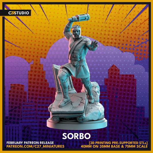 Sorbo / Hercules / Heracles 40mm miniature (sculpted by C27 collectibles) (Crisis Protocol Proxy/Alternative)