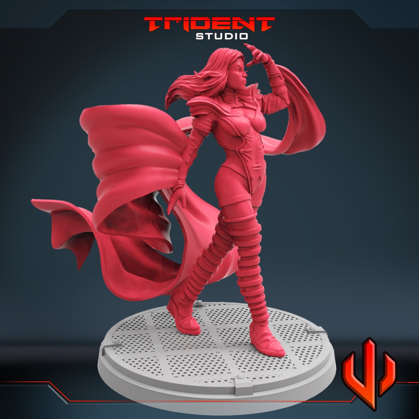 Emma Frost Phoenix Force (Fan art sculpted by Trident Studio) (Crisis Protocol Proxy/Alternative)