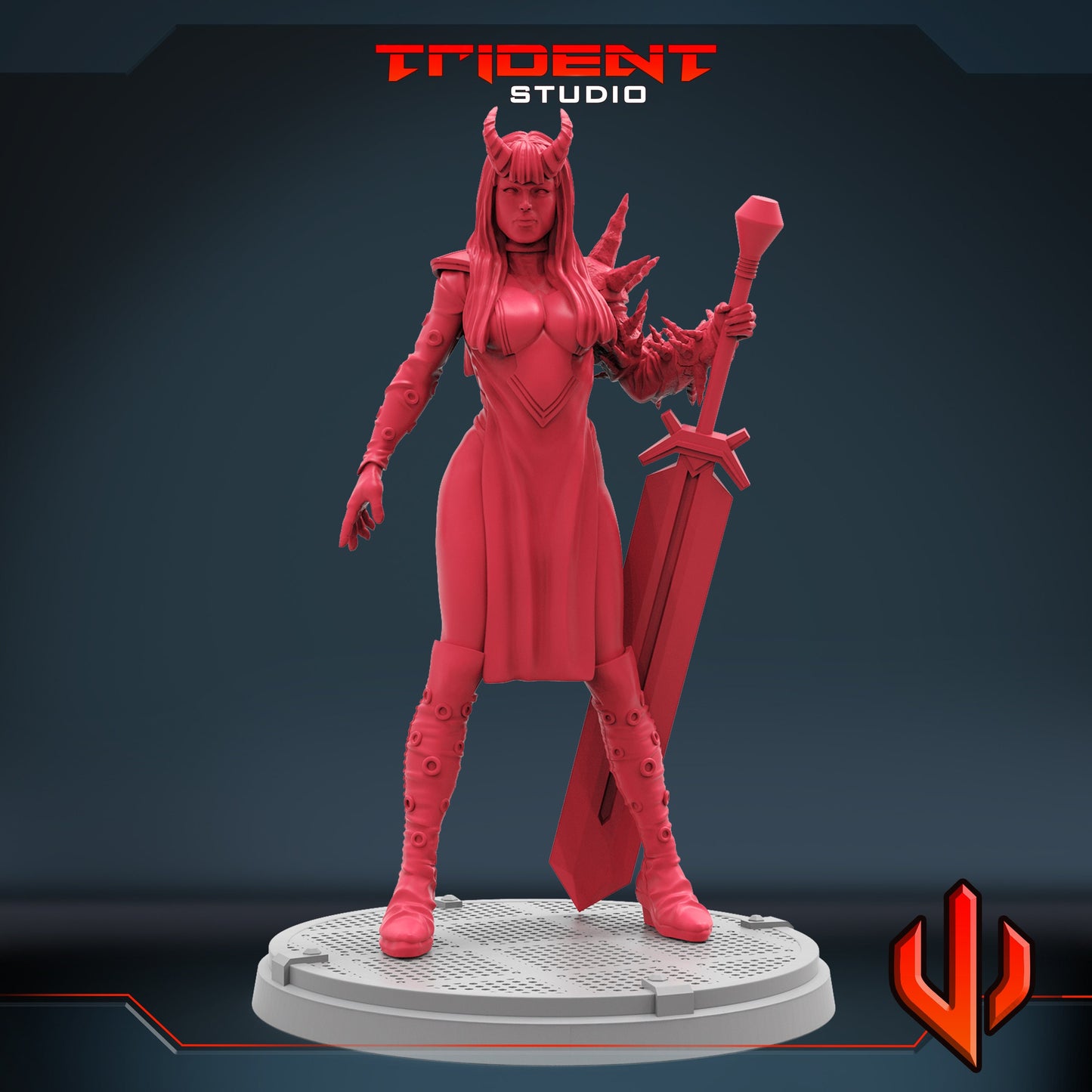 Magik Phoenix Force A (Fan art sculpted by Trident Studio) (Crisis Protocol Proxy/Alternative)