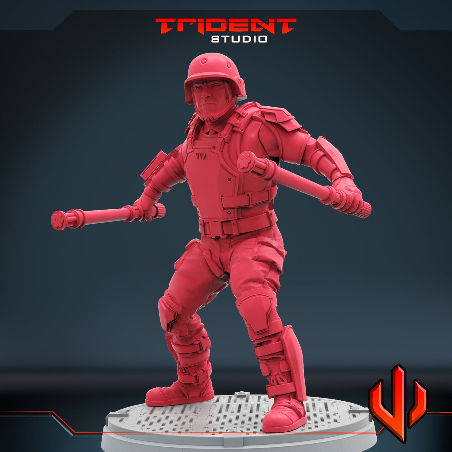 TVA Soldier A (Fan art sculpted by Trident Studio) (Crisis Protocol Proxy/Alternative)
