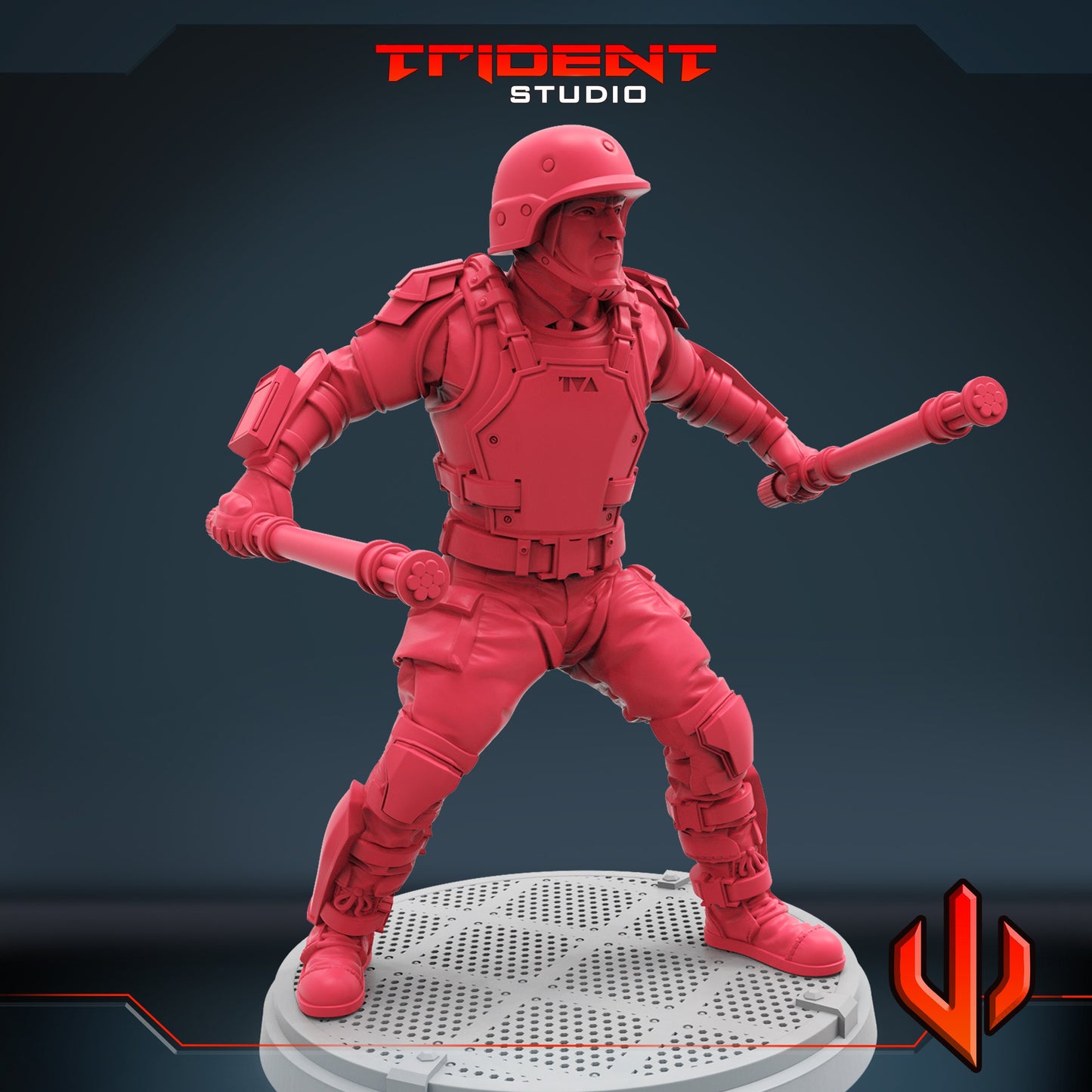 TVA Soldier A (Fan art sculpted by Trident Studio) (Crisis Protocol Proxy/Alternative)