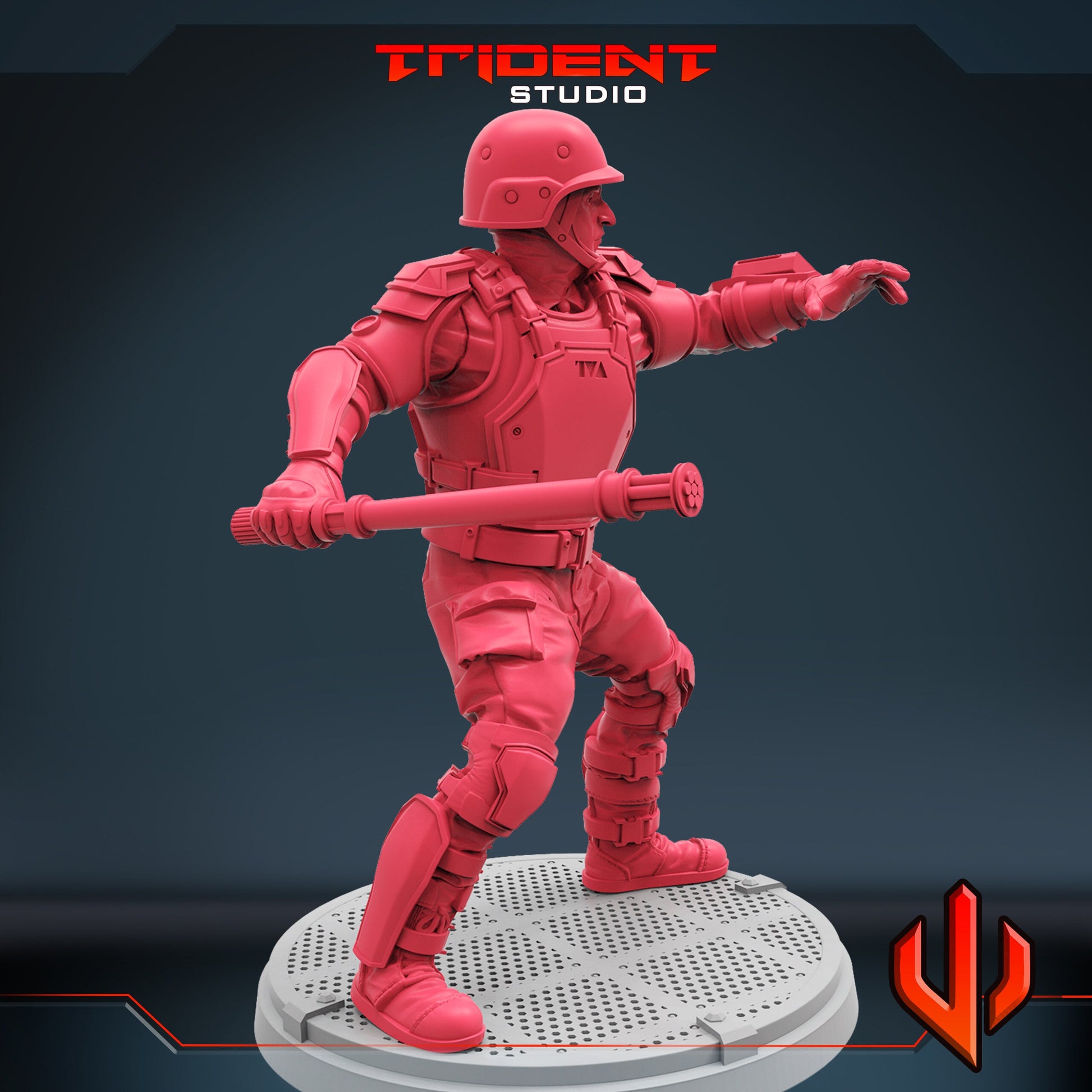 TVA Soldier B (Fan art sculpted by Trident Studio) (Crisis Protocol Proxy/Alternative)