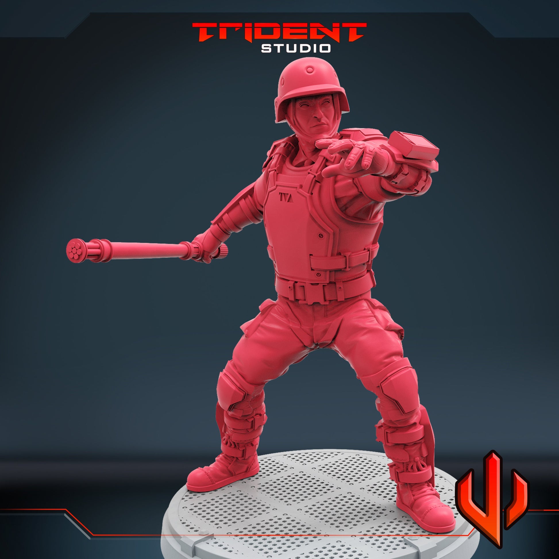 TVA Soldier B (Fan art sculpted by Trident Studio) (Crisis Protocol Proxy/Alternative)