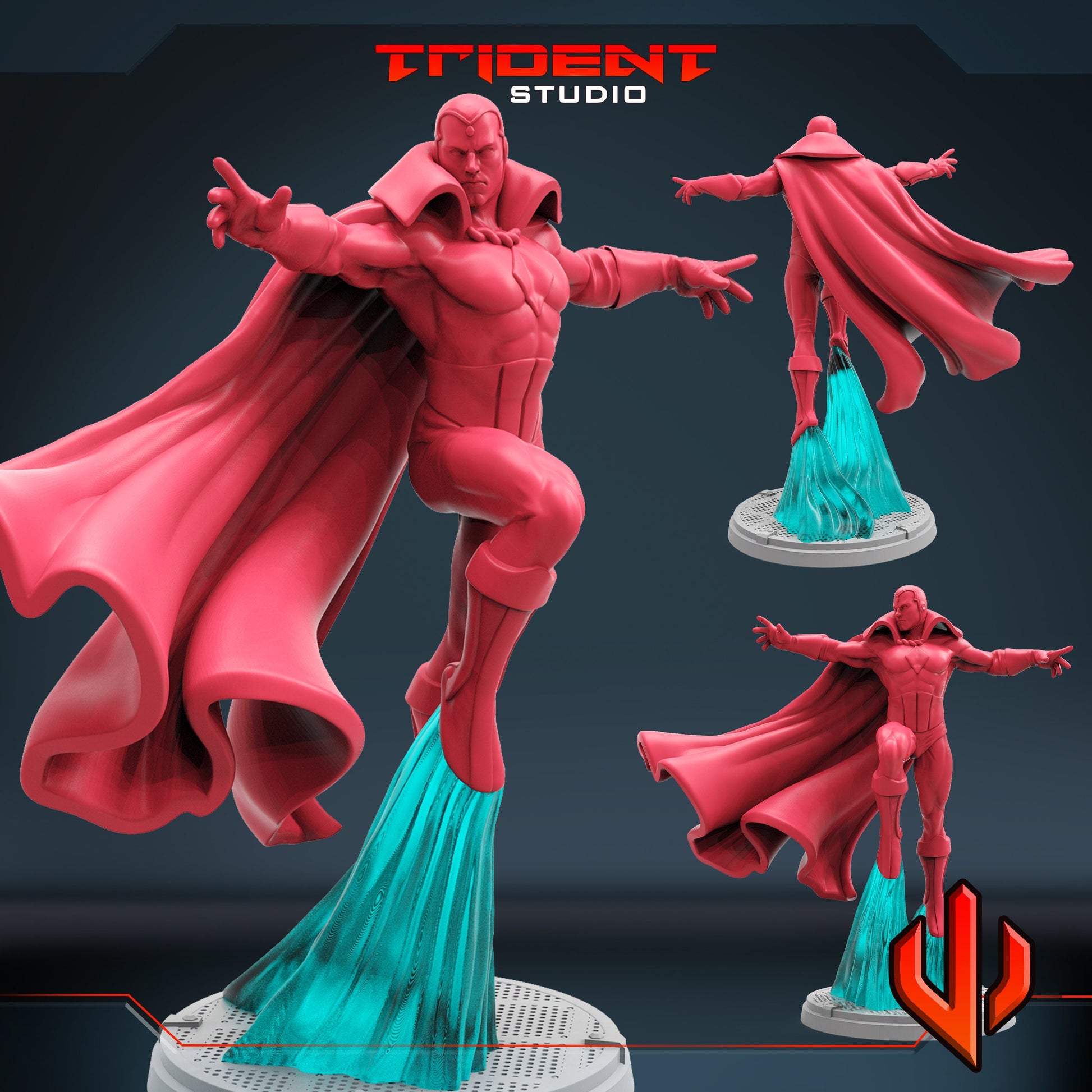 Vision (Fan art sculpted by Trident Studio) (Crisis Protocol Proxy/Alternative)