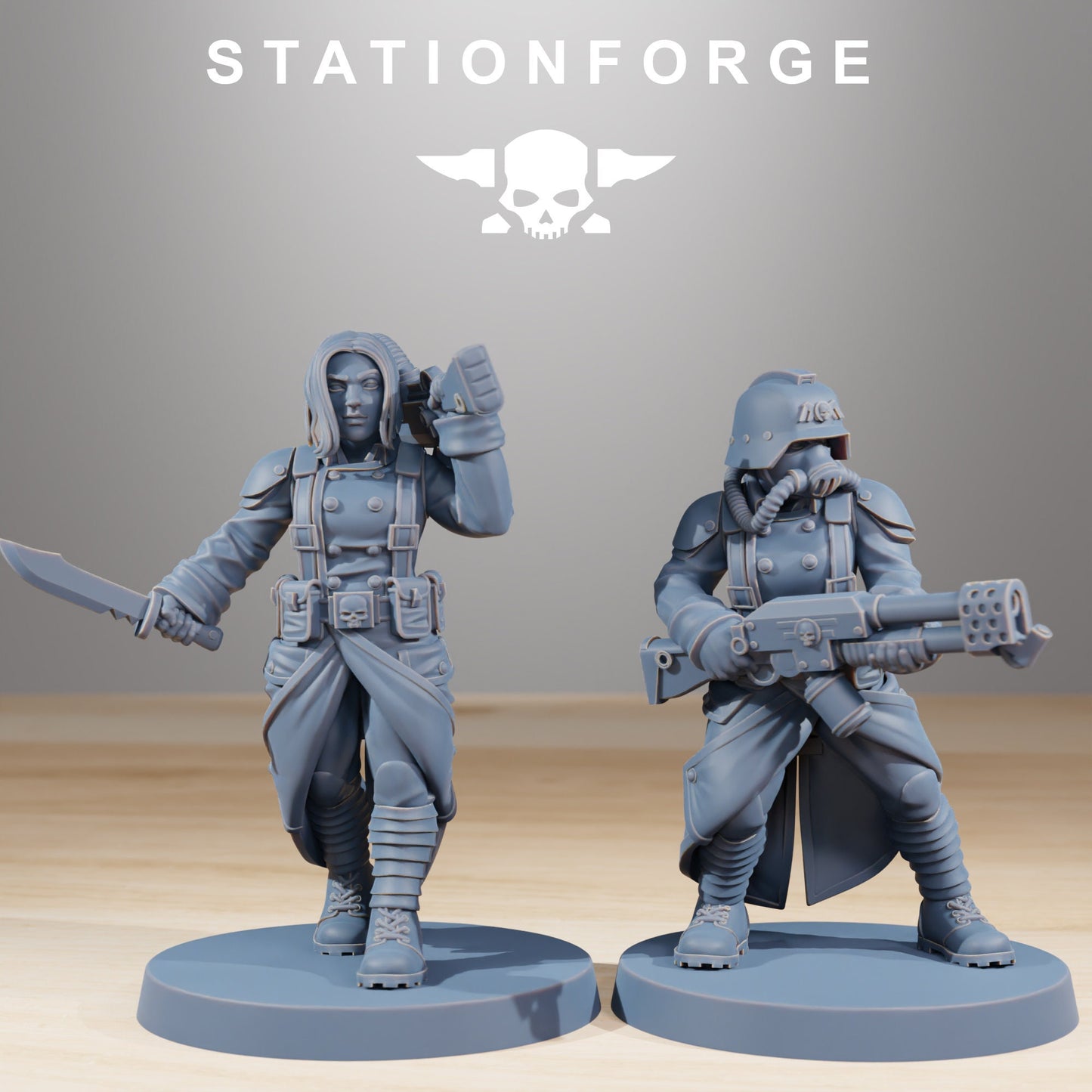 Grim Guard - Sisters of War - set of 10 (sculpted by Stationforge)