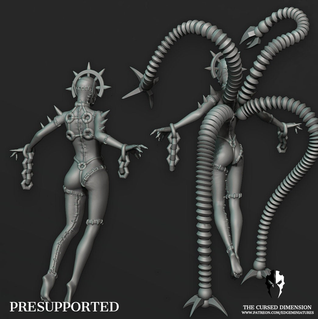 Coven Leader 01 - Flesh Wizard - Cursed Elves (Sculpted by Edge Miniatures)