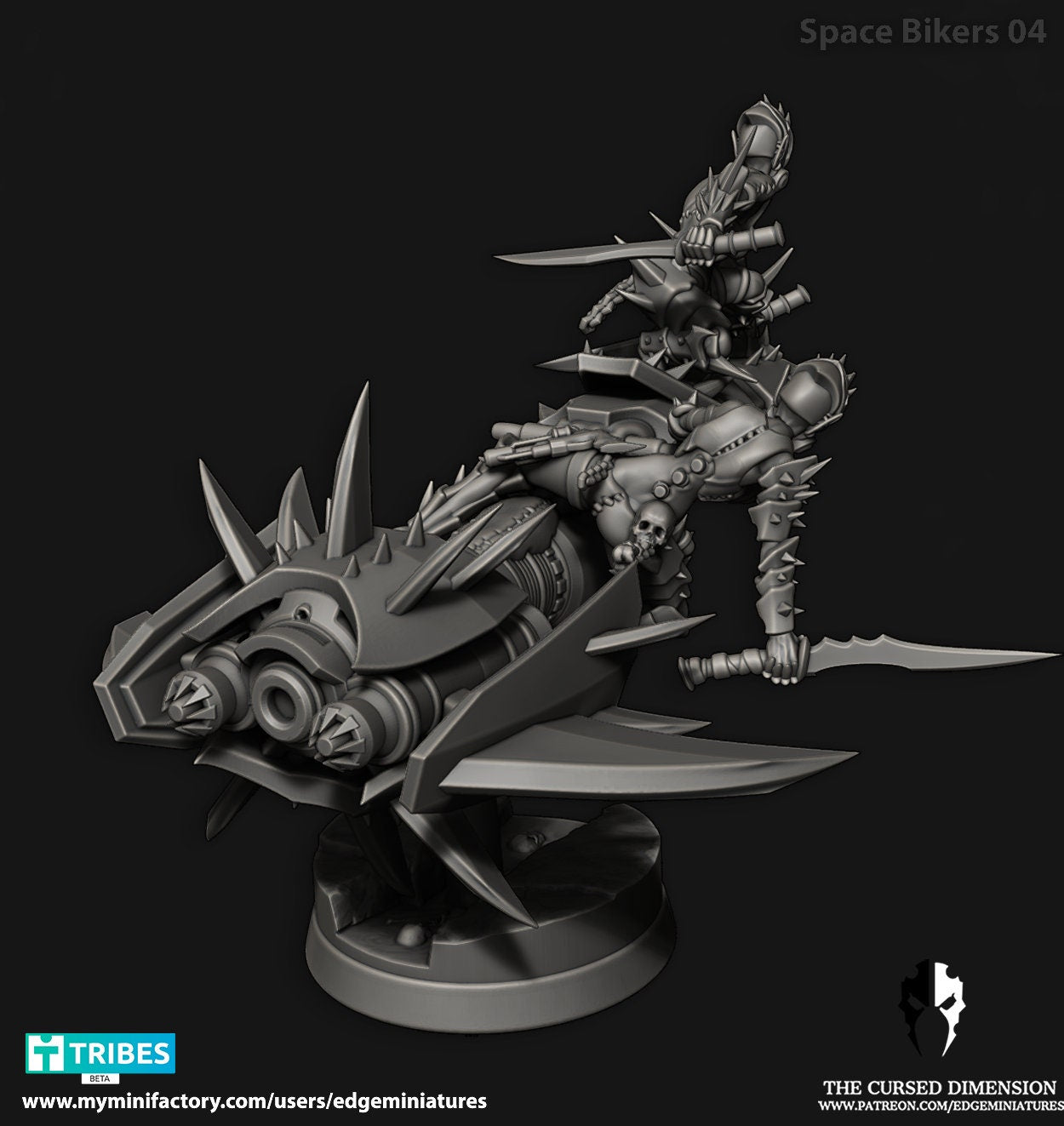 Space Bikers 04 - Cursed Elves (Sculpted by Edge Miniatures)