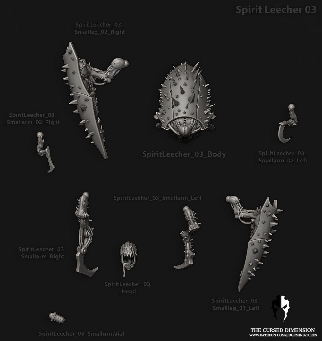 Spirit Leecher 03 - Cursed Elves (Sculpted by Edge Miniatures)