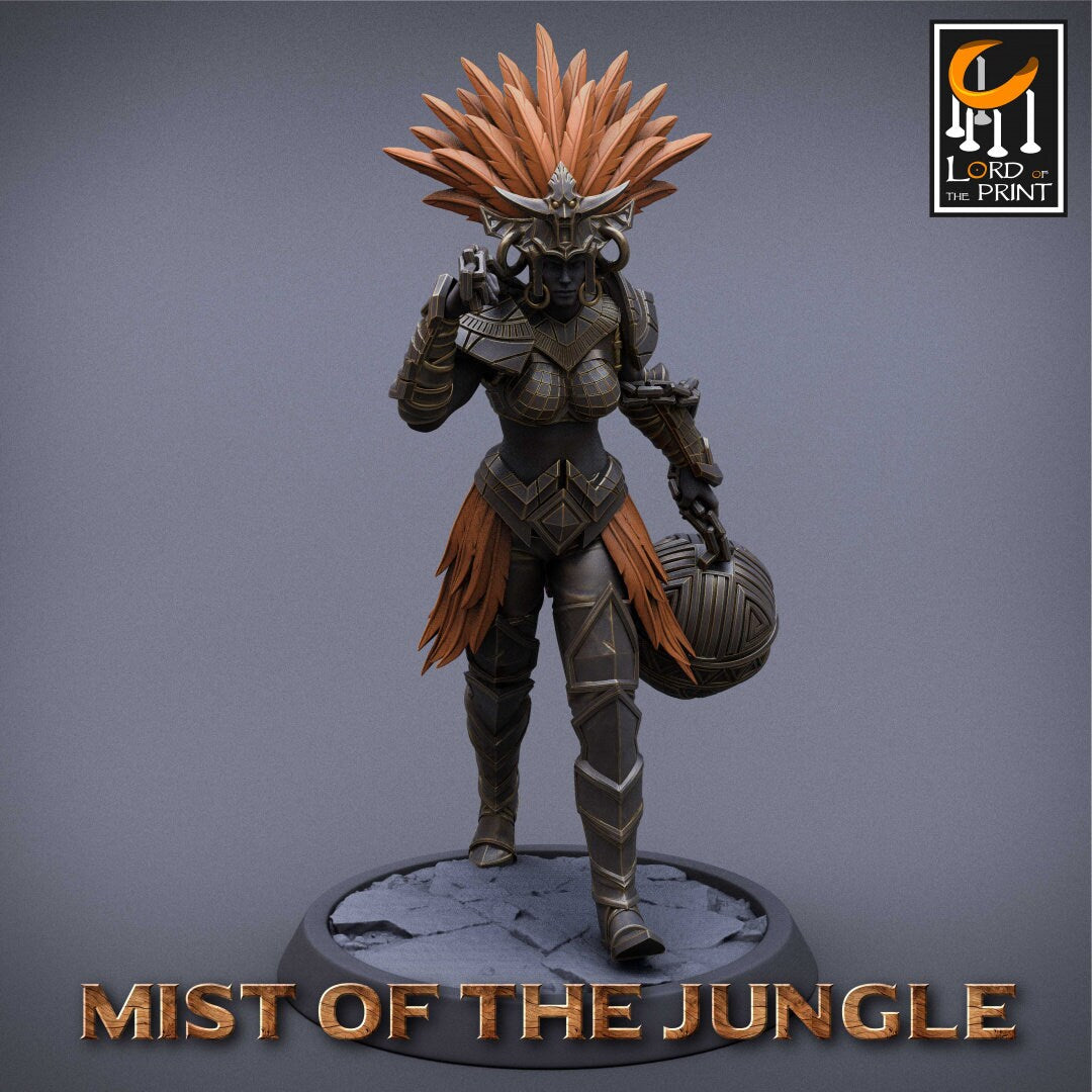 Heavy Amazon Great Chain set - 4 poses (sculpted by Lord Of The Print)