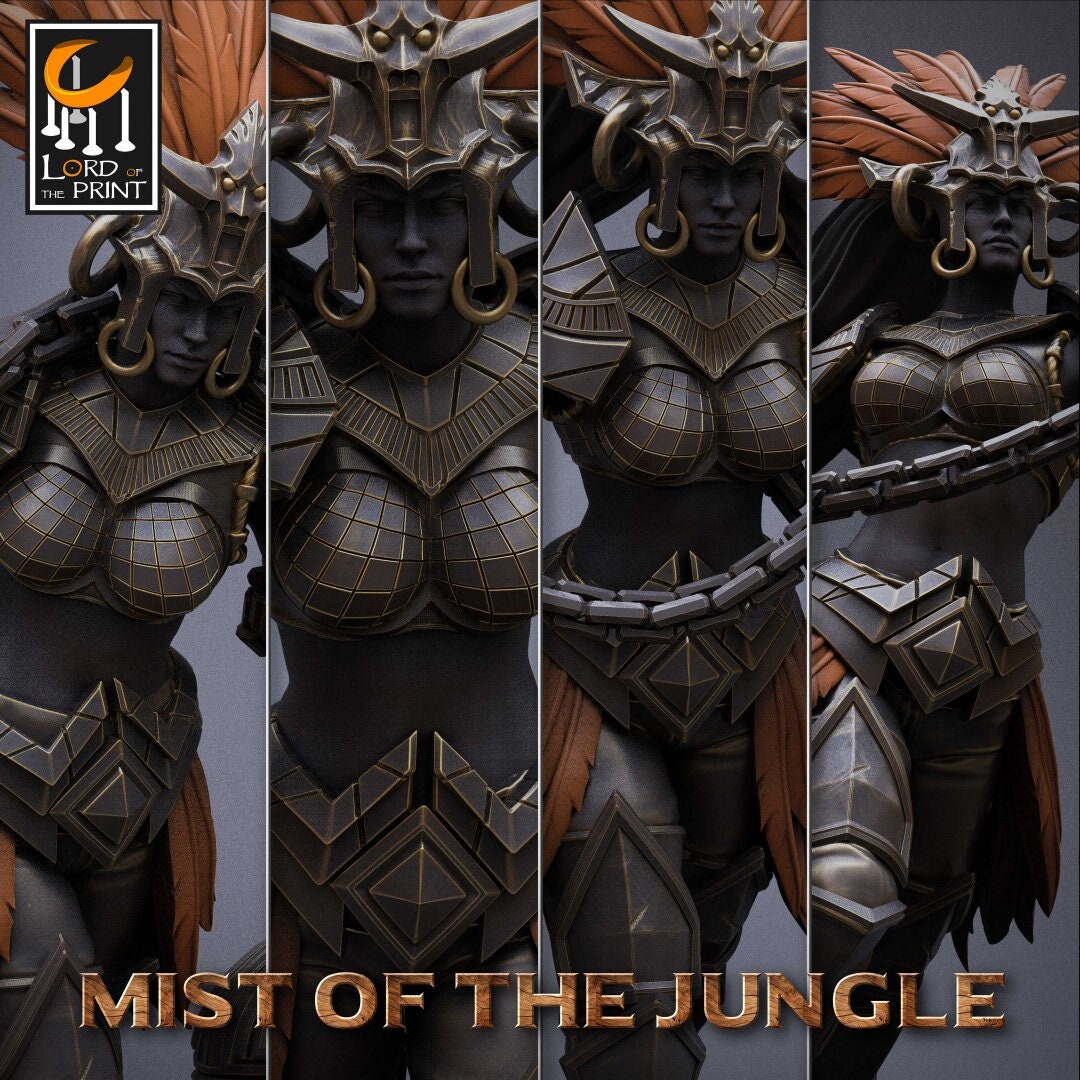 Heavy Amazon Great Chain set - 4 poses (sculpted by Lord Of The Print)