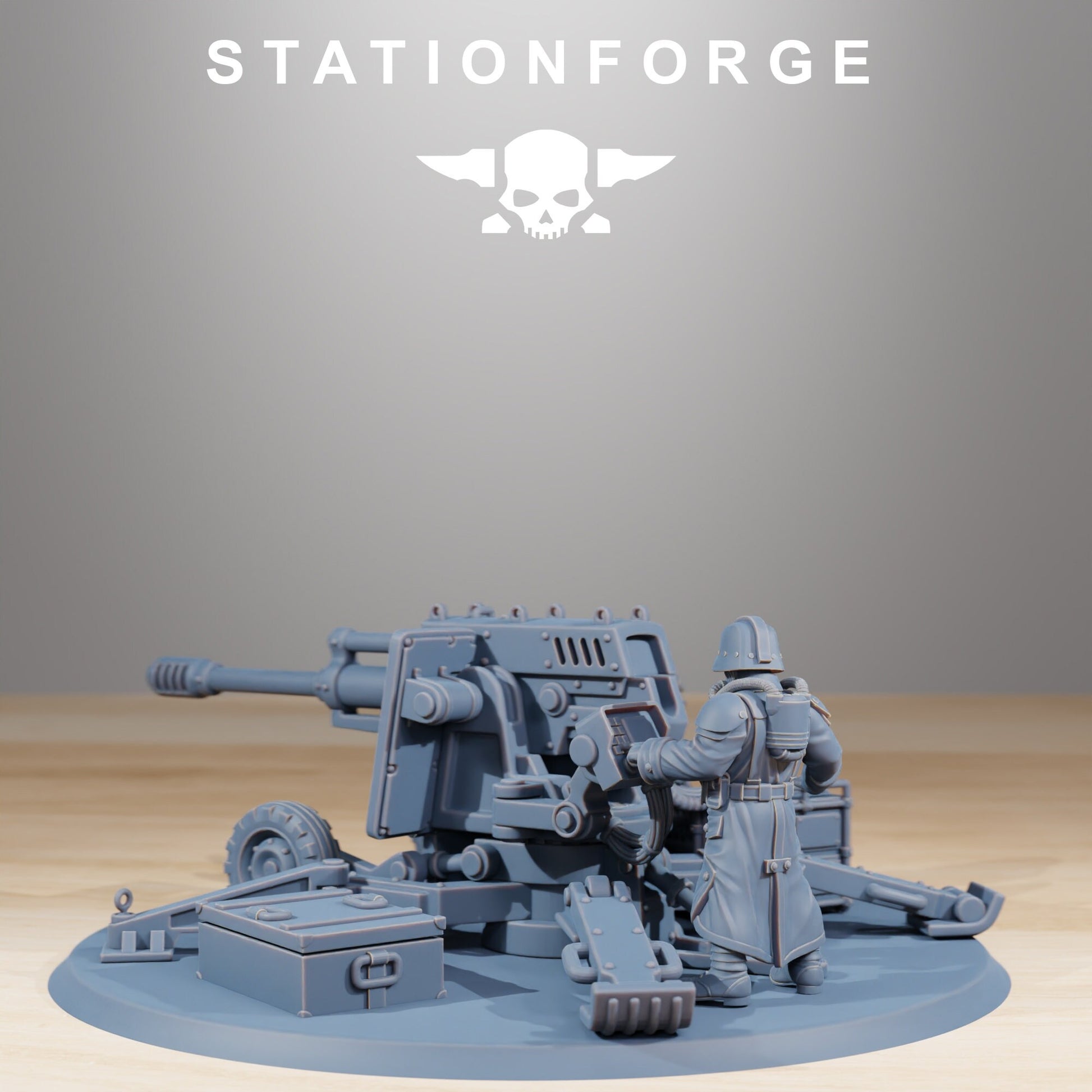 Grim Guard Battle Weapons - Cannon Platform (sculpted by Stationforge)