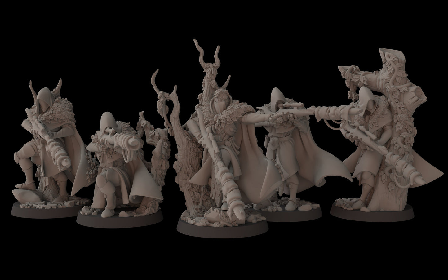 Aeterni Primeval Recon Squad - set of 5 (Sculpted by Fantasy Cult Miniatures)