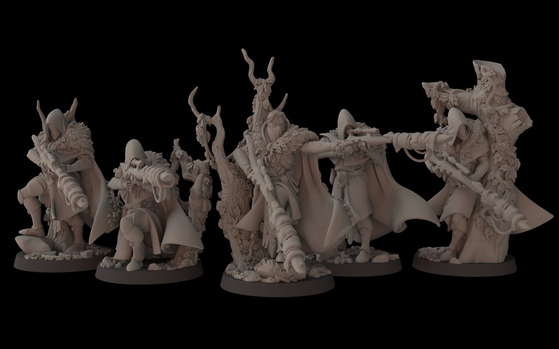 Aeterni Primeval Recon Squad - set of 5 (Sculpted by Fantasy Cult Miniatures)