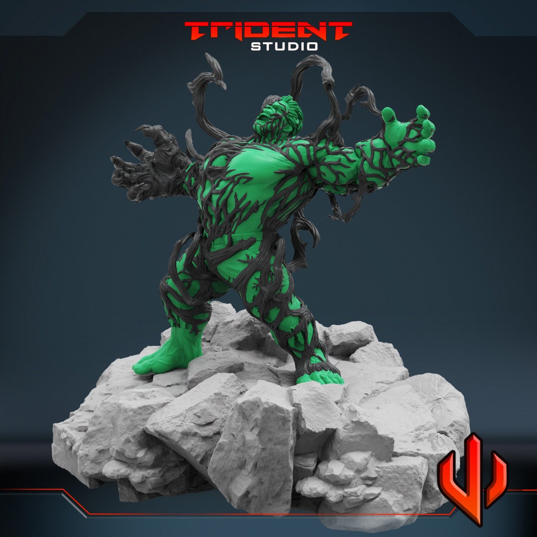 Venomised Hulk (Fan art sculpted by Trident Studio) (Crisis Protocol Proxy/Alternative)