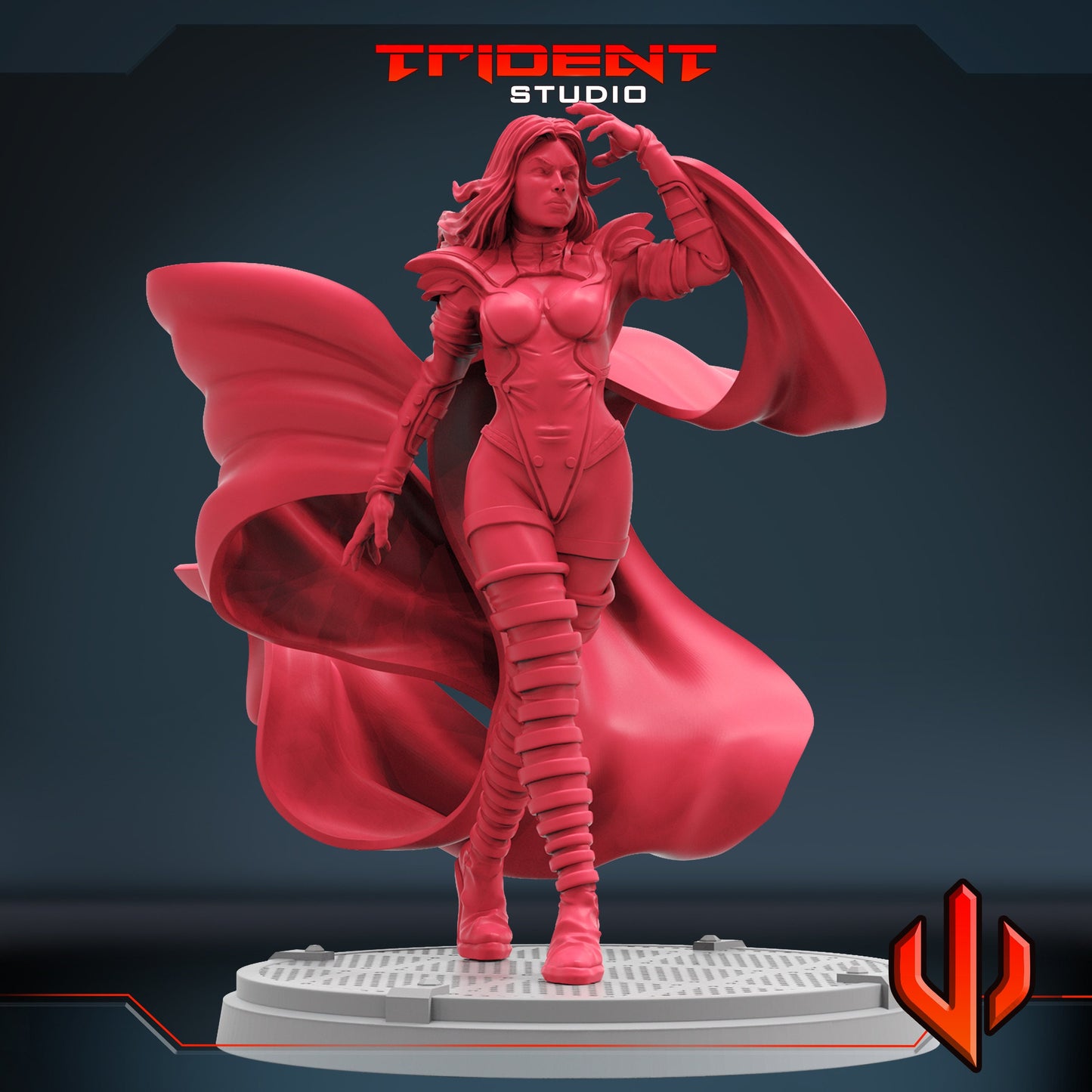 Emma Frost Phoenix Force (Fan art sculpted by Trident Studio) (Crisis Protocol Proxy/Alternative)