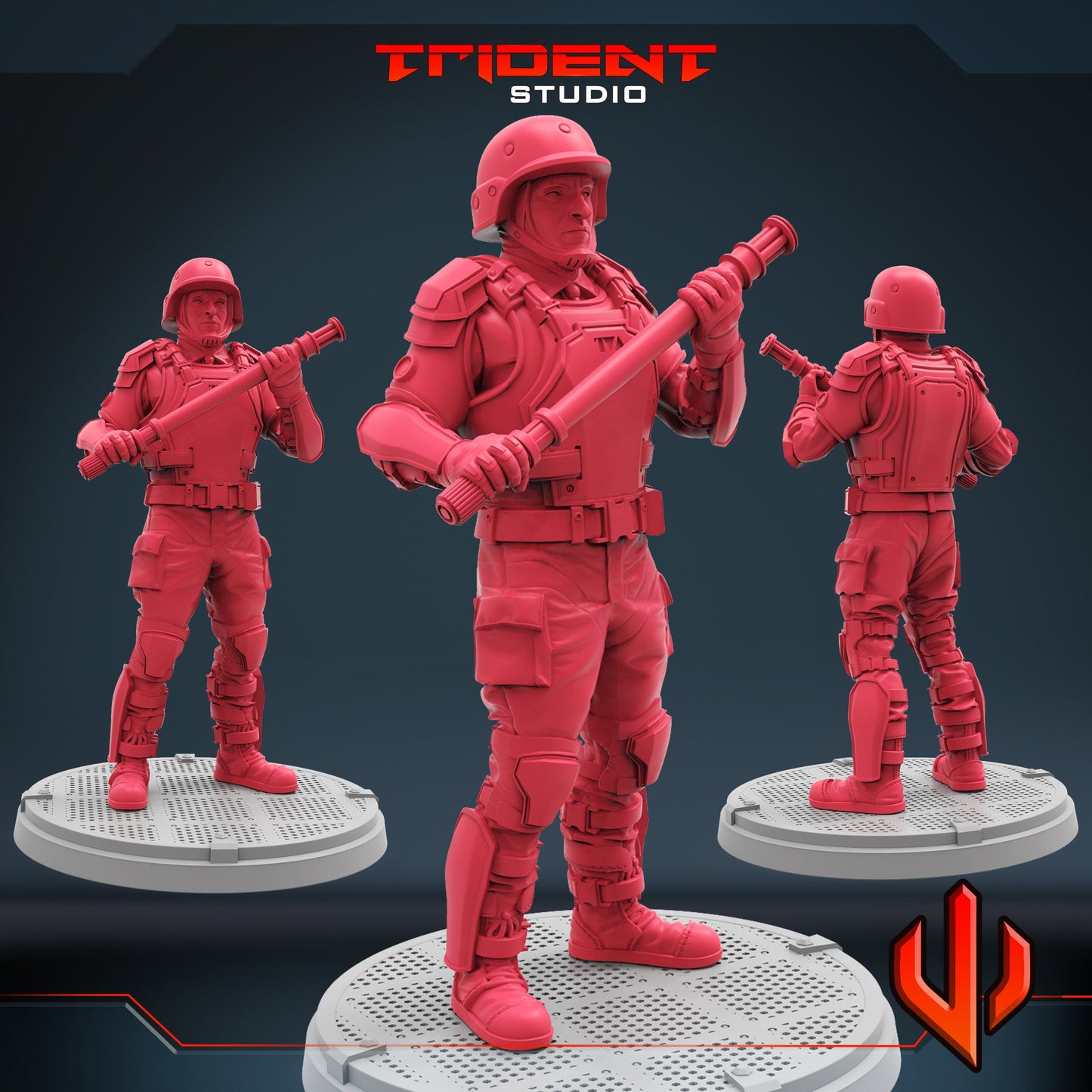 TVA Soldier C (Fan art sculpted by Trident Studio) (Crisis Protocol Proxy/Alternative)