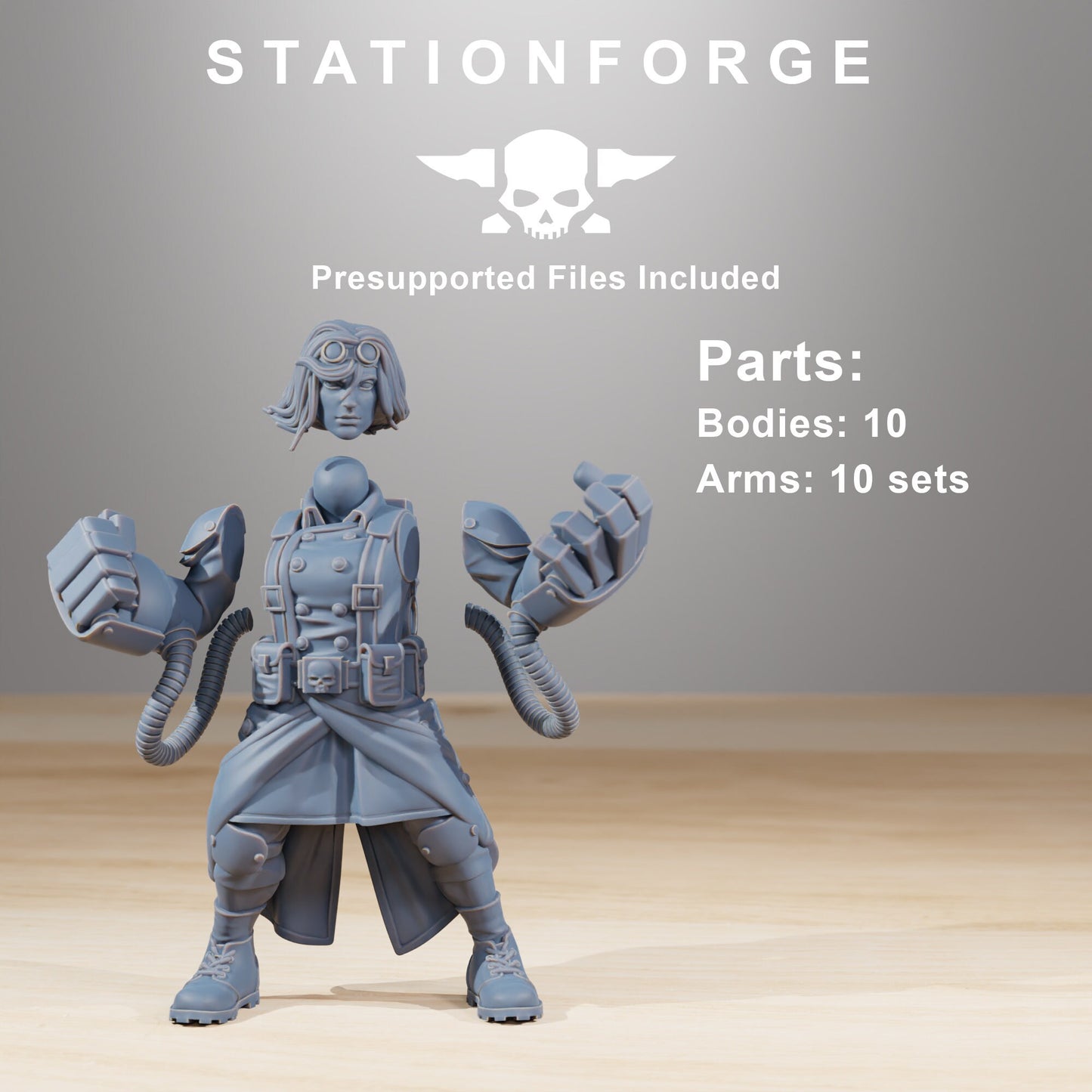 Grim Guard - Sisters of War - set of 10 (sculpted by Stationforge)