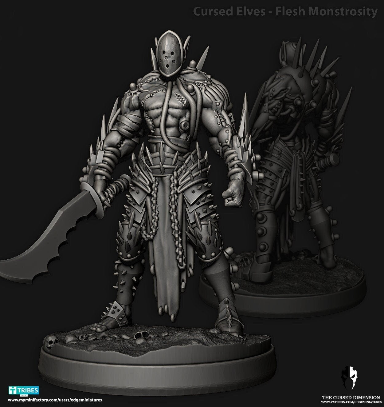 Flesh Monstrosity 01 - Cursed Elves (Sculpted by Edge Miniatures)