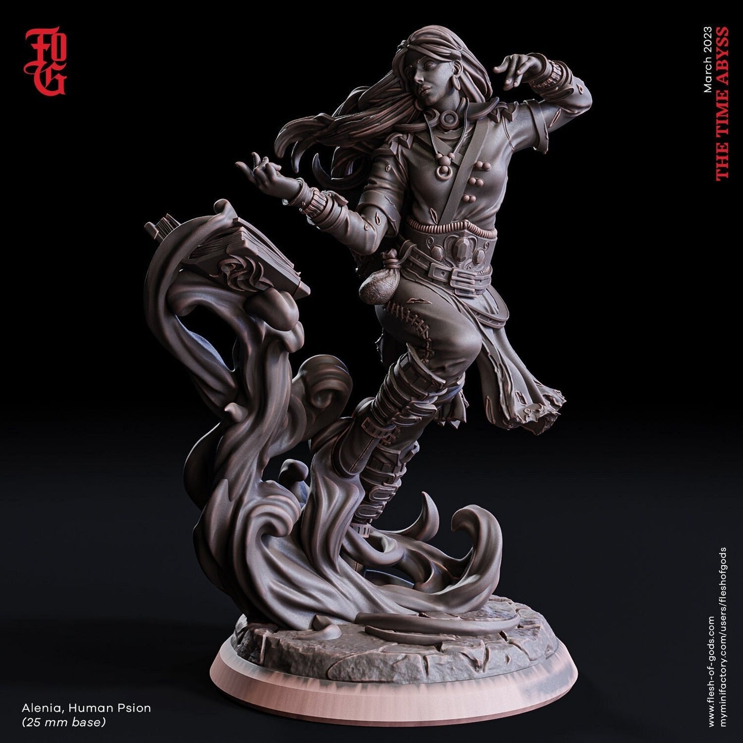 Alenia, Human Psion - The Time Abyss (sculpted by Flesh of Gods miniatures)