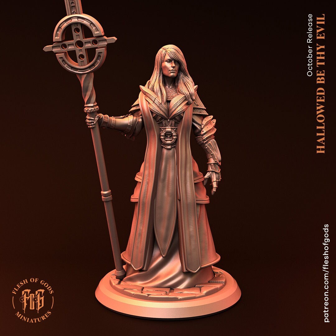 Holy Priest - Hallowed Be Thy Evil (sculpted by Flesh of Gods miniatures)
