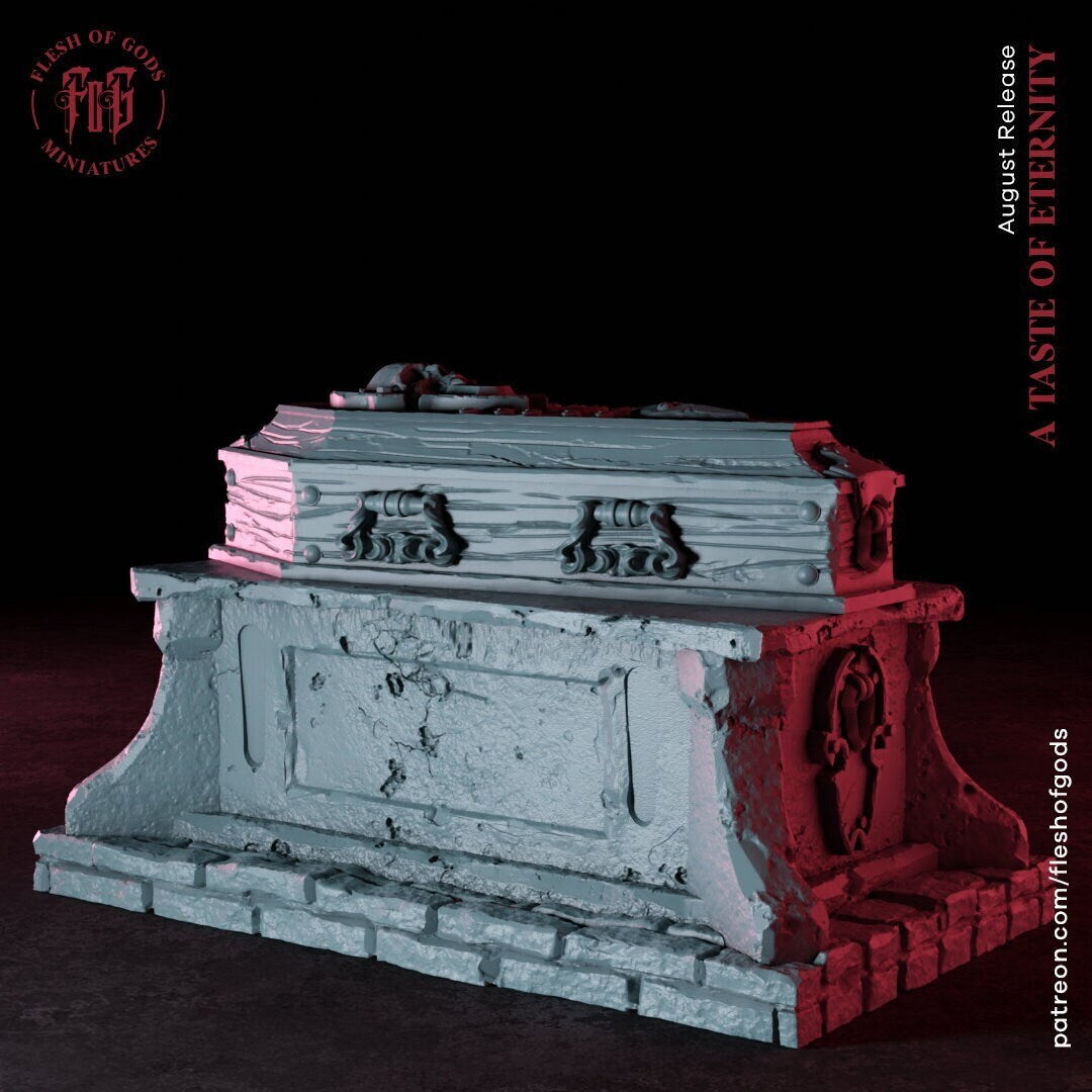 Coffin - Taste of Eternity (sculpted by Flesh of Gods miniatures)