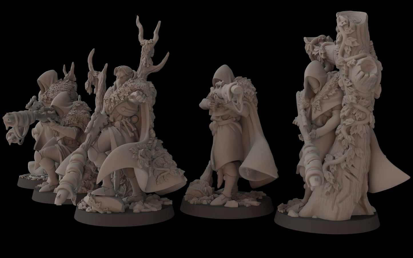 Aeterni Primeval Recon Squad - set of 5 (Sculpted by Fantasy Cult Miniatures)
