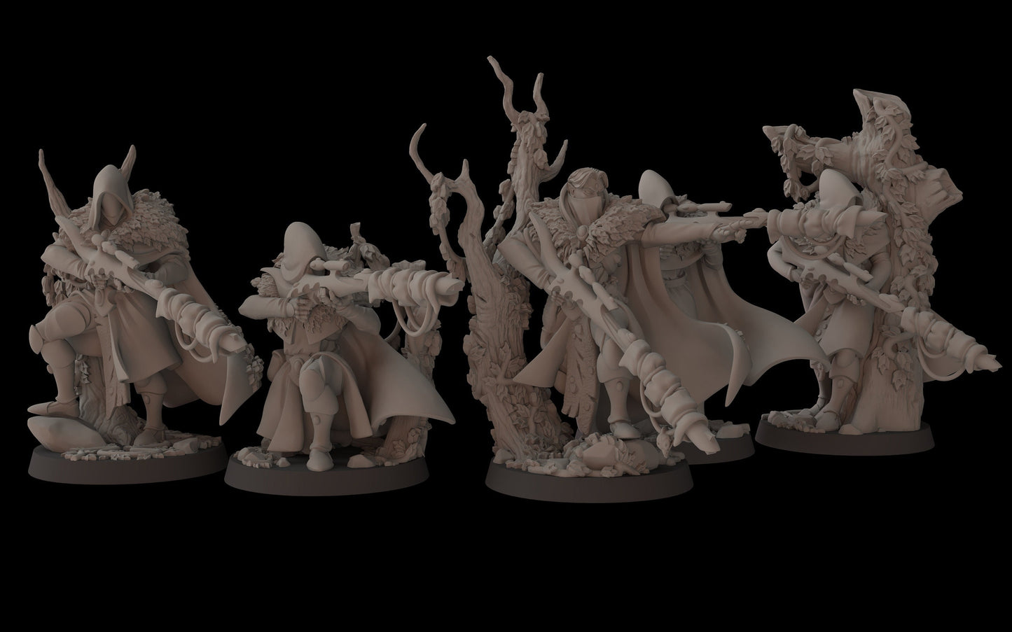 Aeterni Primeval Recon Squad - set of 5 (Sculpted by Fantasy Cult Miniatures)